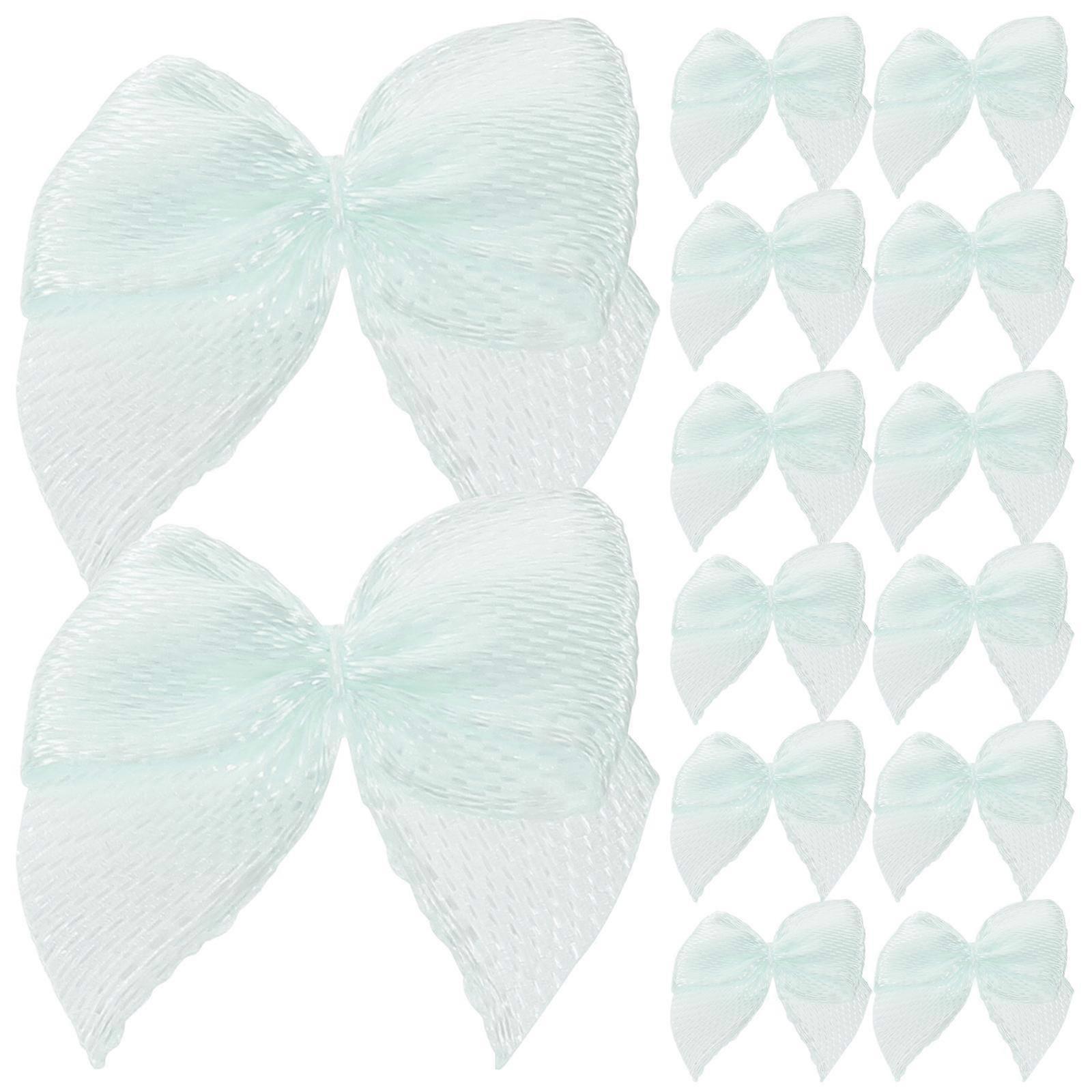 Tiny Pink Bows Ribbon Bows Sky-Blue Bowknot 2.2X2cm Masquerade Party Stage Performance 60Pcs