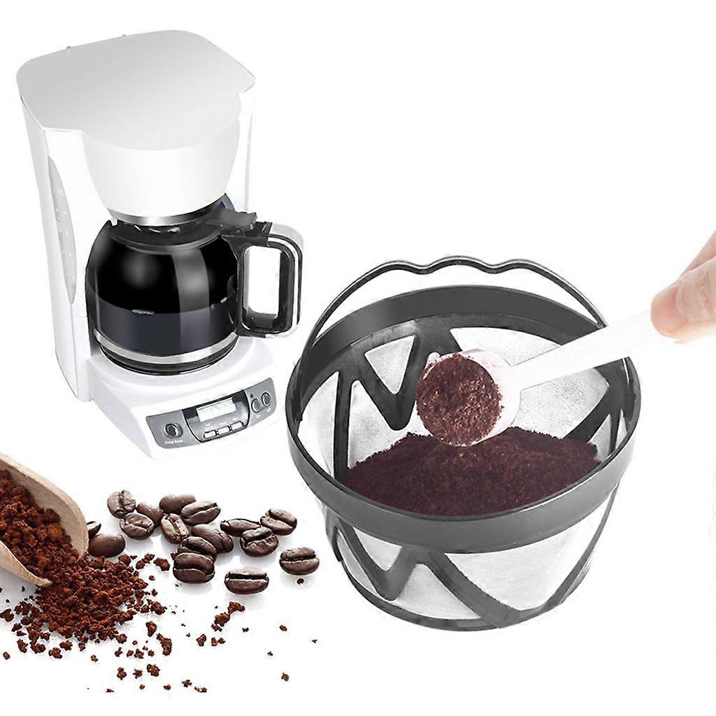 Black Reusable Refillable Coffee Filter Basket