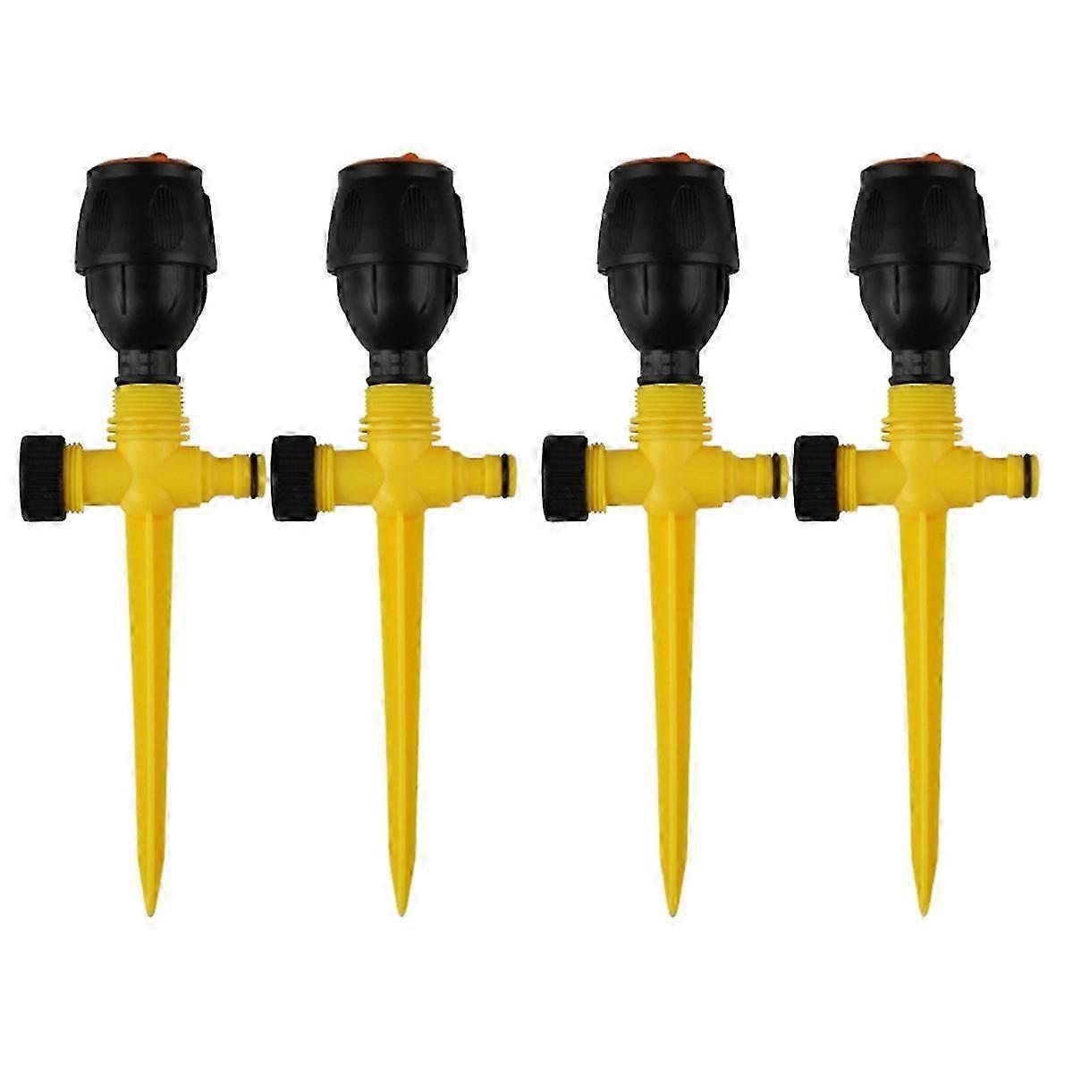 4PCS Rotating Tripod Sprinkler Automatic Rotating Irrigation Watering Edition 0708