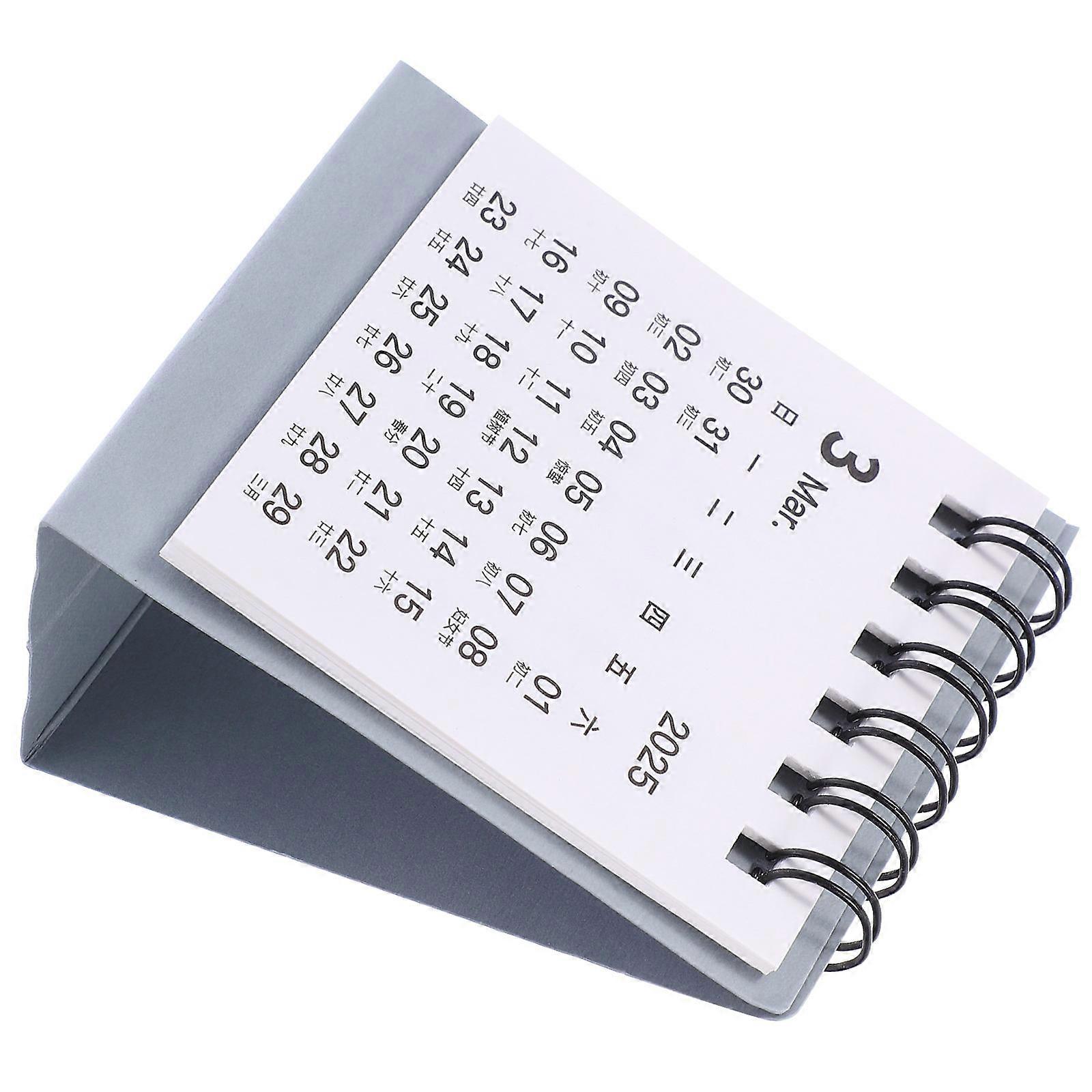 Mini Calendar For Decor Pink Desk Calendar Small Track Important Dates Home Decoration 7.10X6.30X3.20CM 1Set