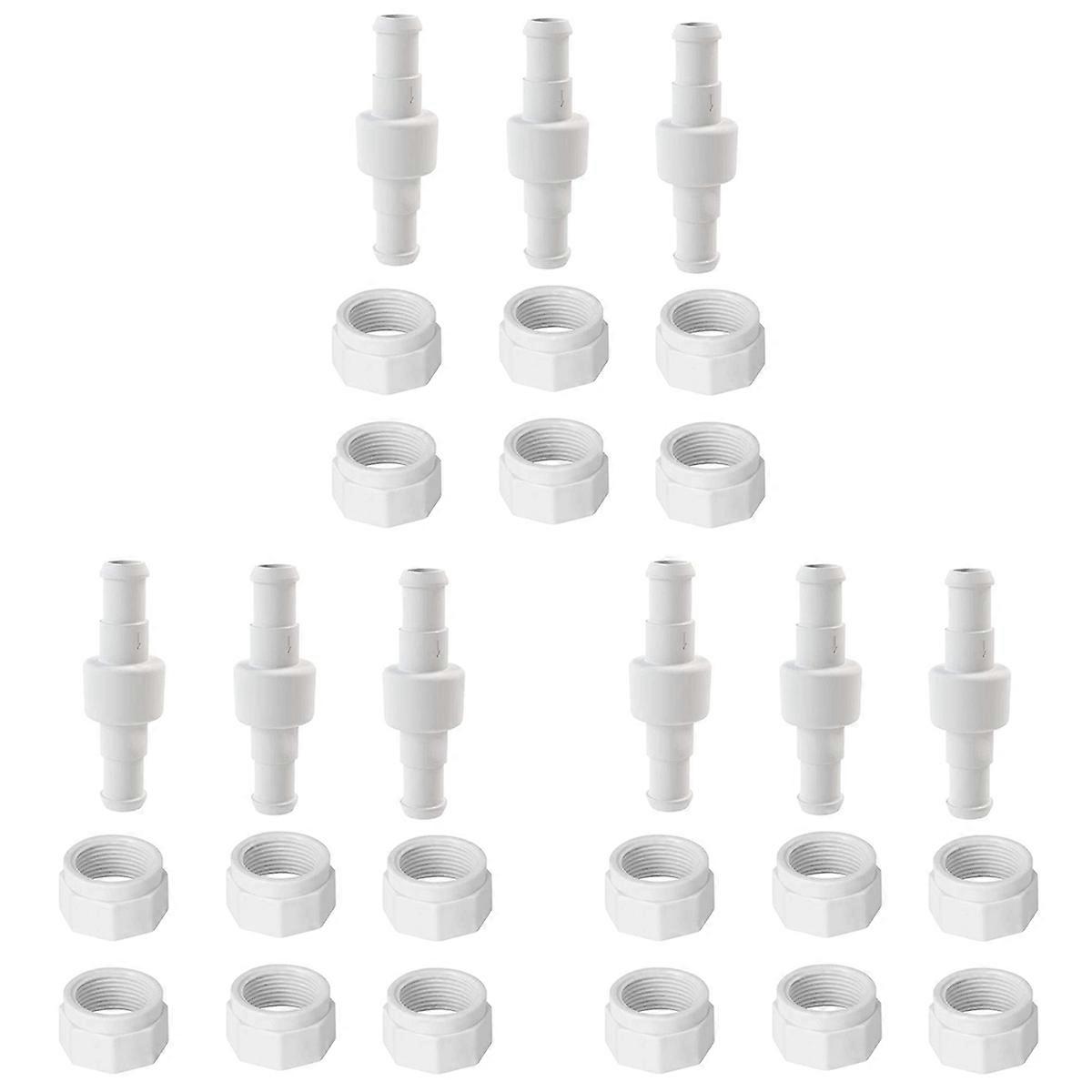 Pool Cleaner Hose Swivel D20 and Hose Nut D15 Kit Replace for Zodiac