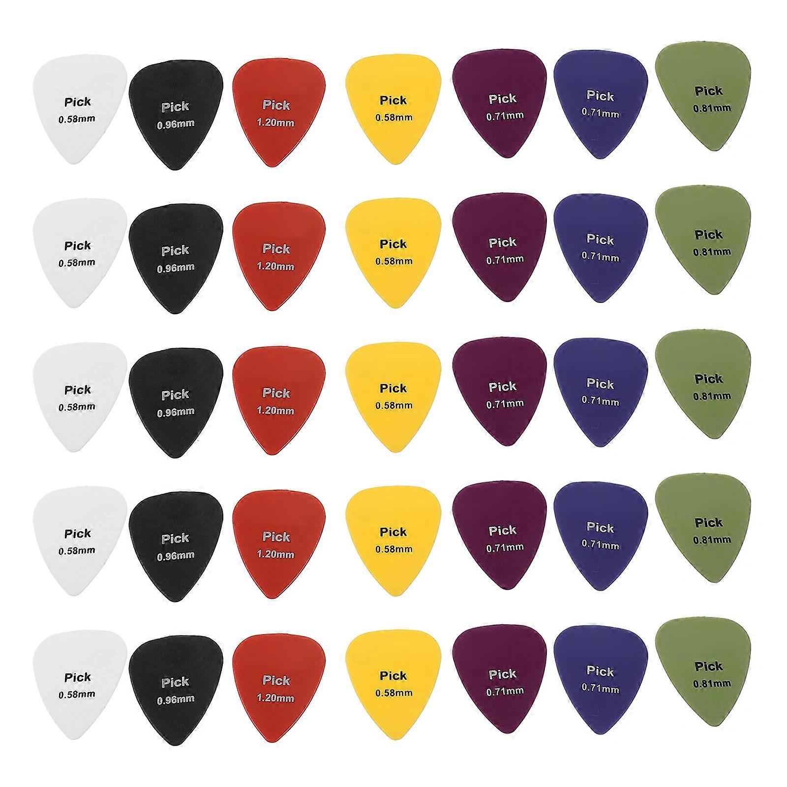 Medium Guitar Picks Electric Guitar Picks String Instruments ABS Suitable for Practice and Performance 50Pcs