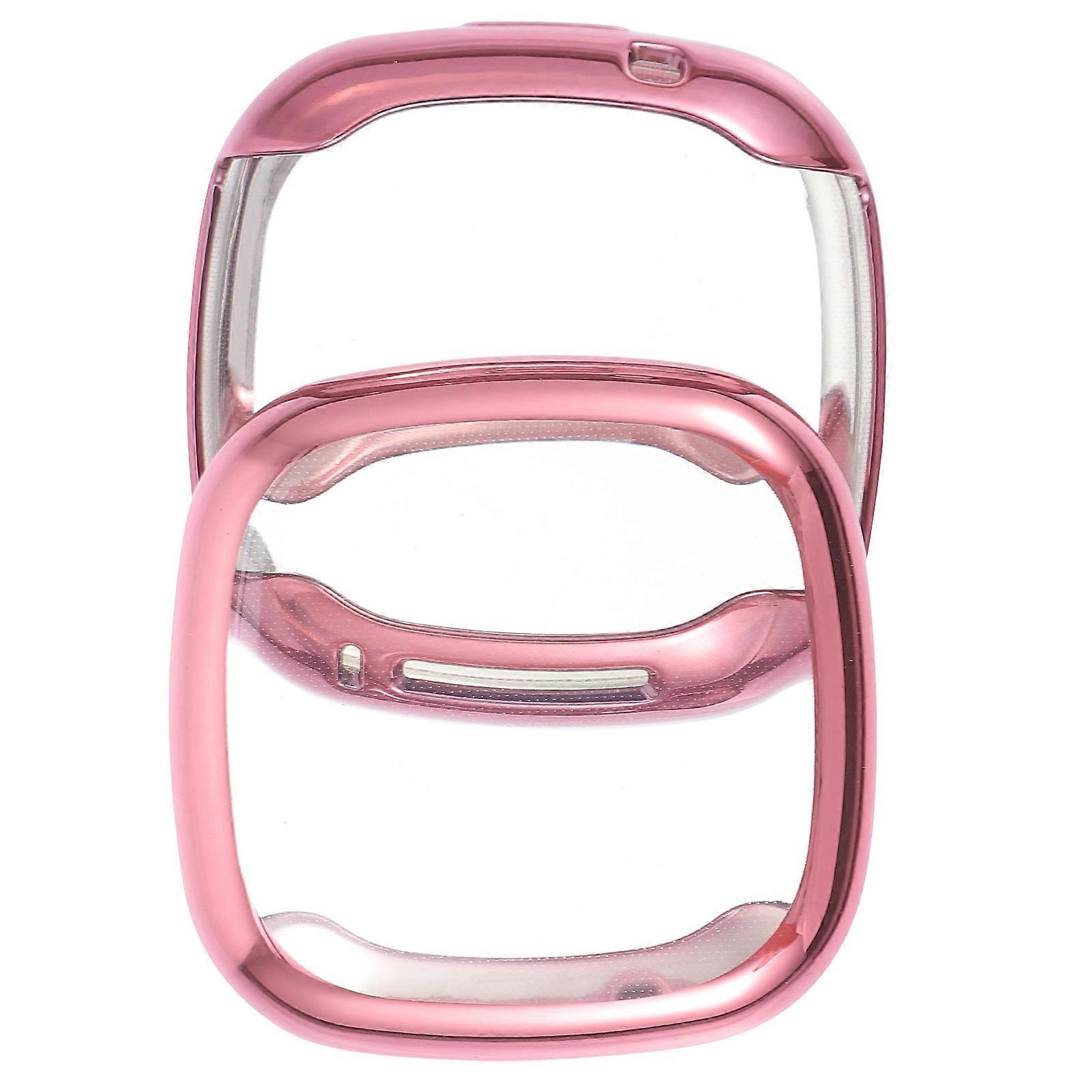 Tpu Watch Case Protective Cover Compatible For Fitbit Versa3 Sense Daily Use Full Coverage Anti-Drop 2Set