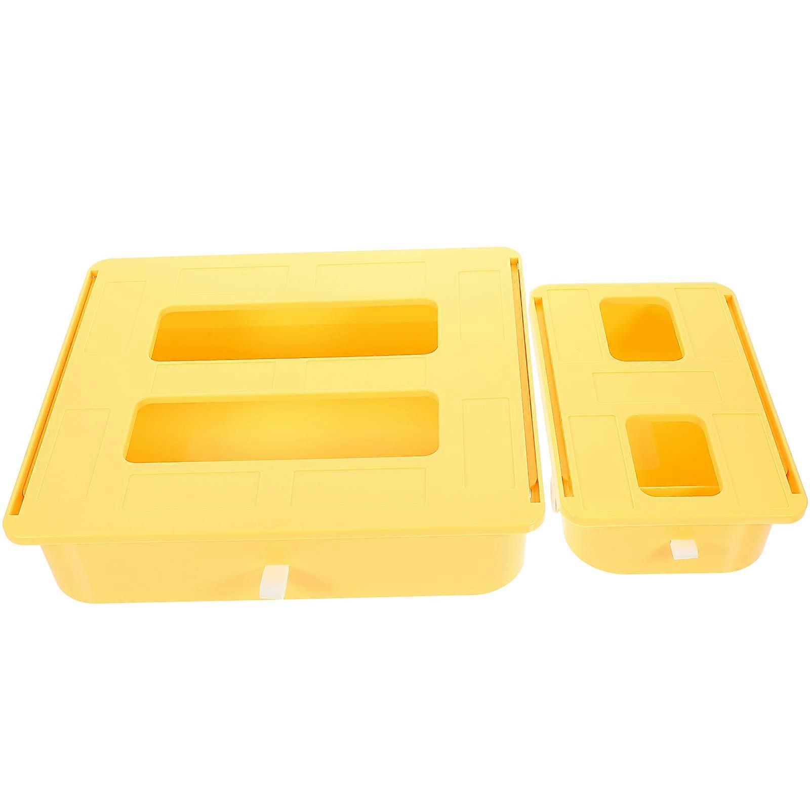 Under Desk Drawer Organizer 2pcs Nail Storage for Office Supplies Space Saving Stationery Storage Home Office Accessory