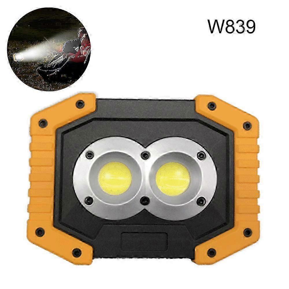 Ultra-Bright Work Light, Super Bright CoB Work Light For Emergency Outdoor Activities, 3 Modes Lighting, 180 Adjustable Bracket, Rechargeable