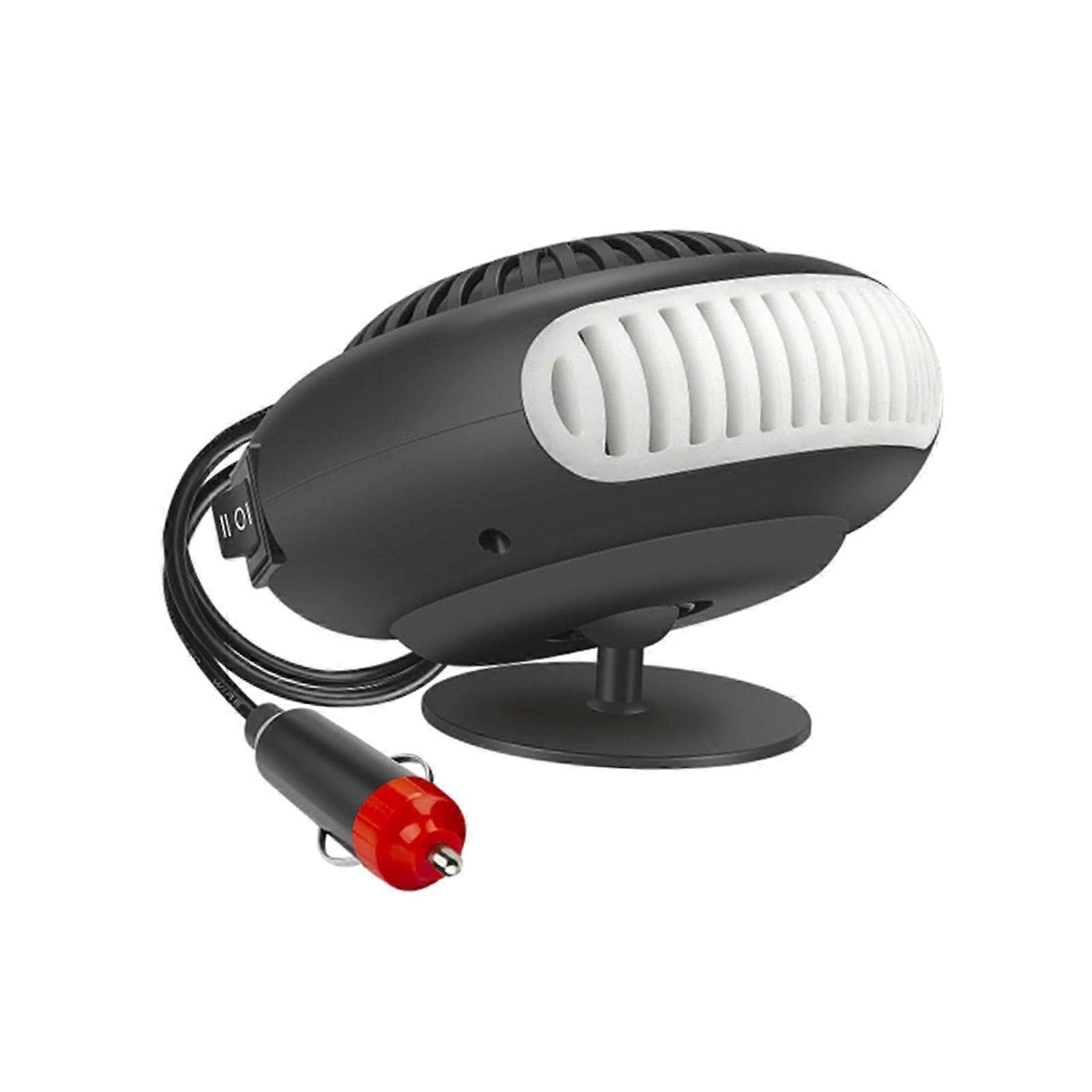 Auto heating fan, windshield defogger, 360degree rotatable, windshield deicer for camping, multifunctional, 24V 200W.