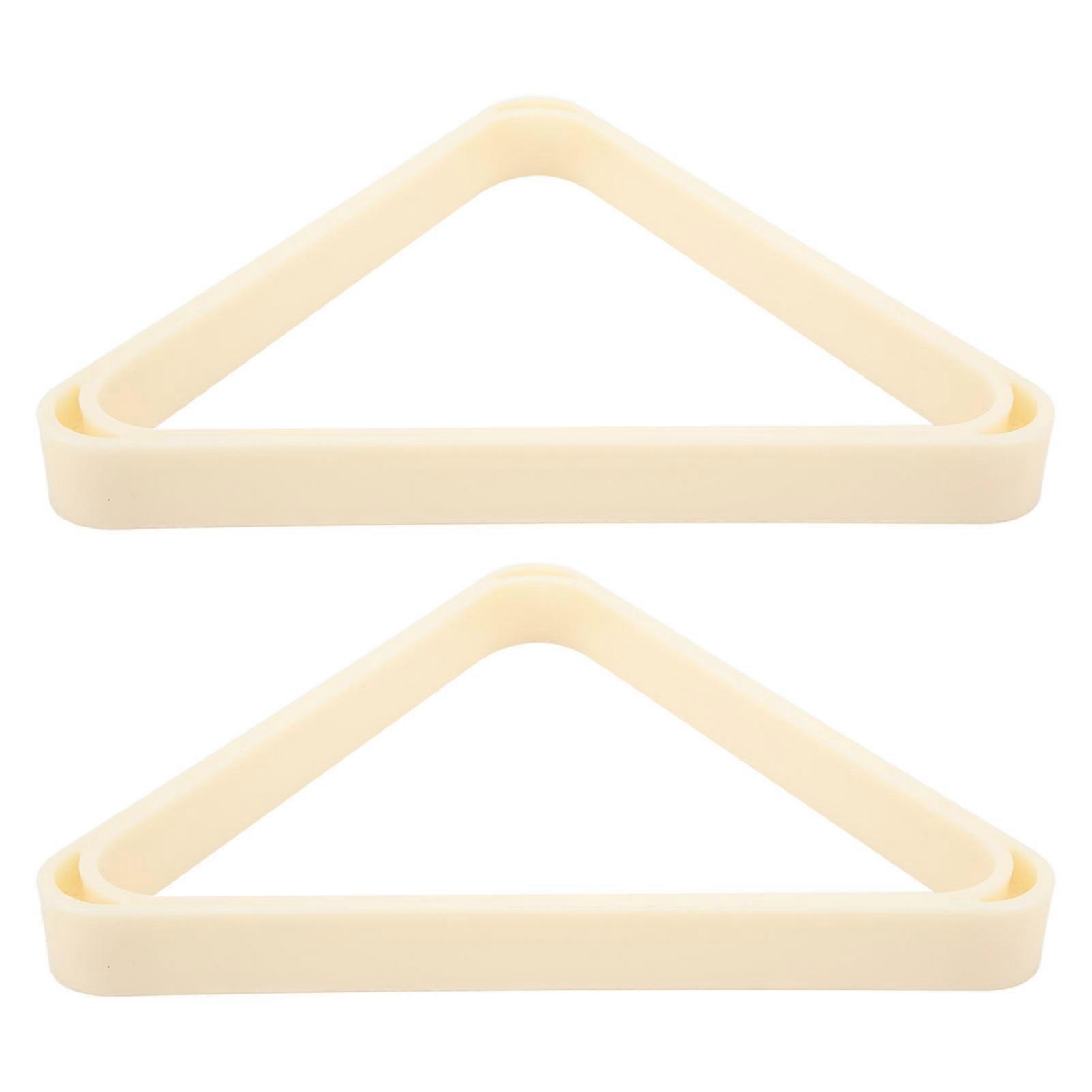 2Pcs Billiard Triangle Rack Strong Snooker Ball Frame for 5.25cm Billiard Ball White