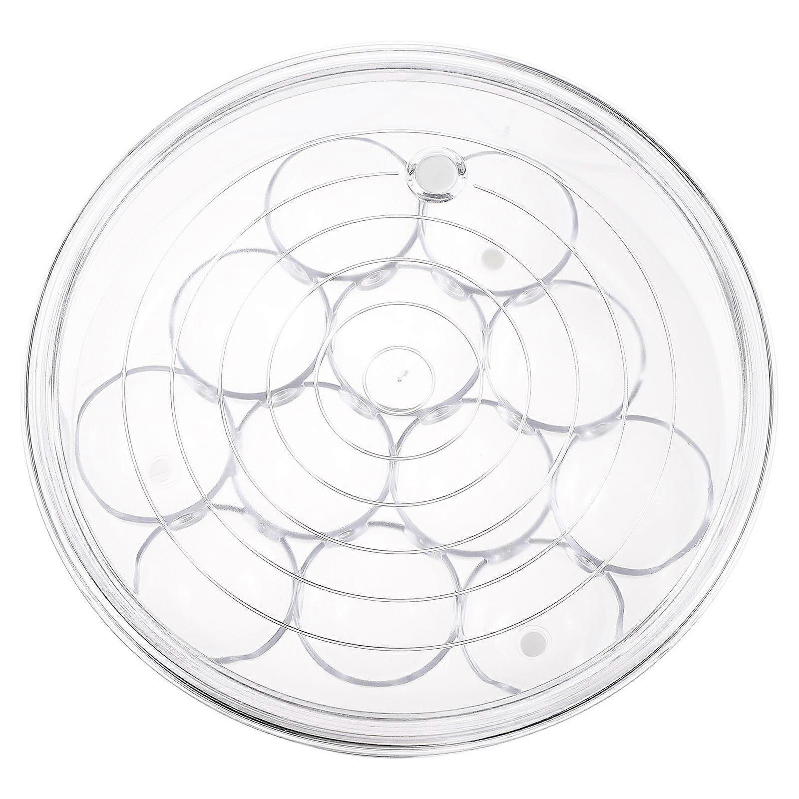 Egg Organizer Space Saving Refrigerator Egg Container Transparent 21.5x21.5x7.5cm Airtight Preservation 1Set