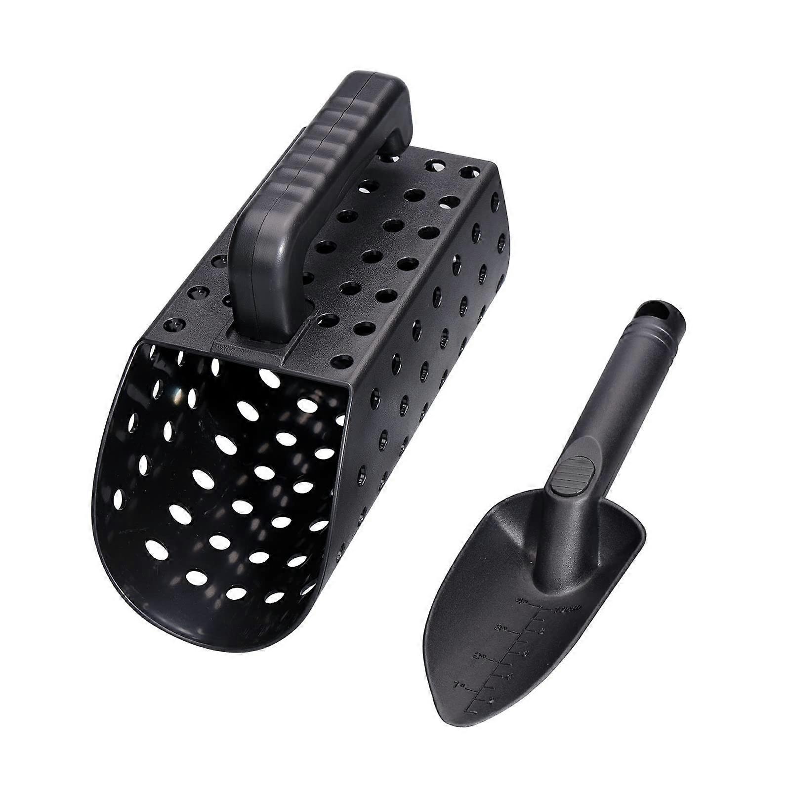 Beach Sand Sifter for Metal Detecting, 2Piece Kit with Scoop and Trowel