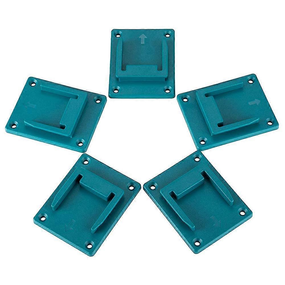 18V Drill Tool Holder Dock Mount 5-Pack, Heavy-Duty Storage Brackets for Electric Power Tools, Compatible with Various Models
