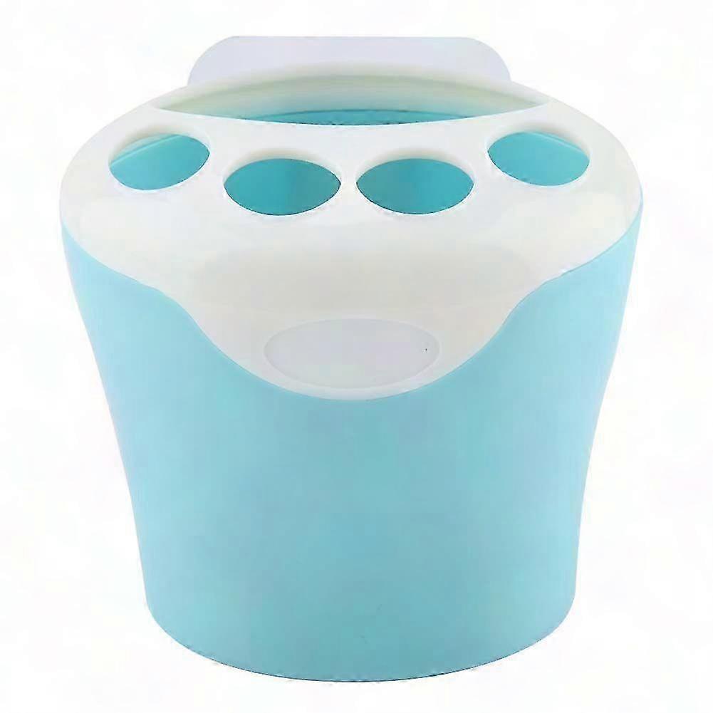 Compact Toothbrush and Paste Organizer for Bathroom Wall Storage