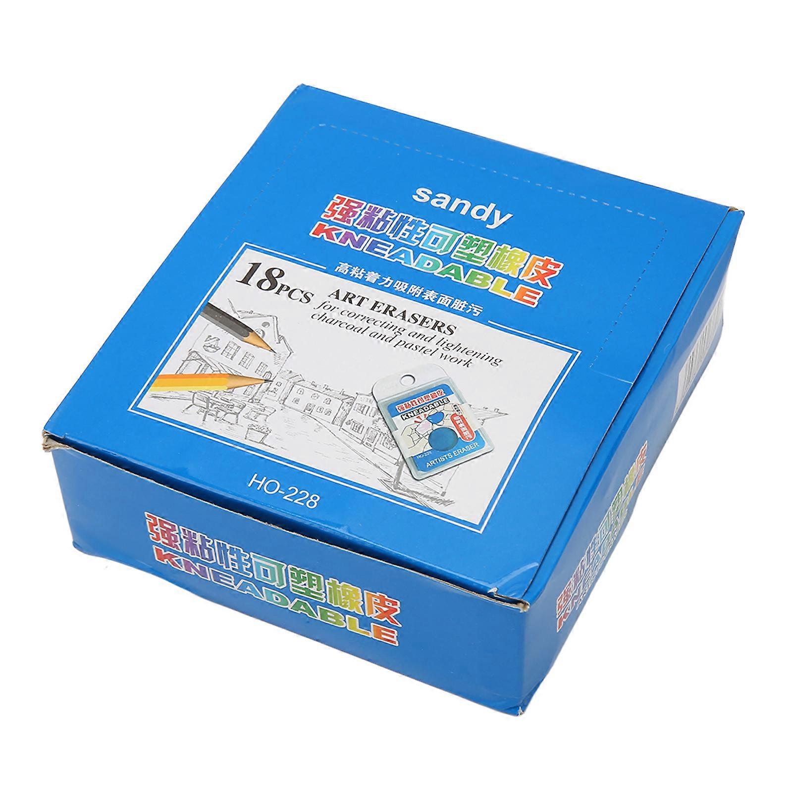18PCS Kneaded Eraser Strong Adhesion Moldable Eraser Art Gum Eraser for Artists Drawing