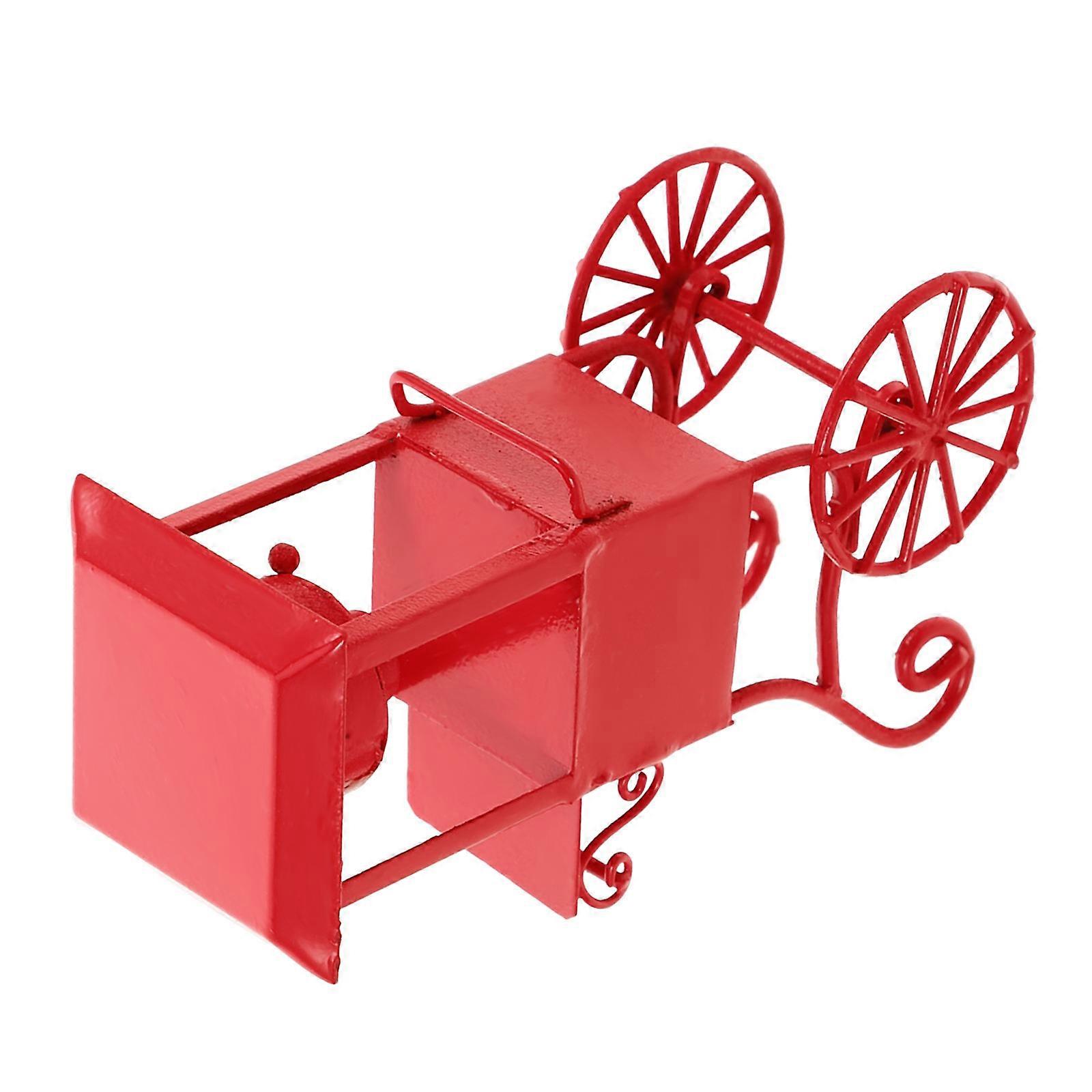 Countertop Popcorn Machine Lollipop Maker Dollhouse Supplies Birthday -Button Start Plastic 1Set