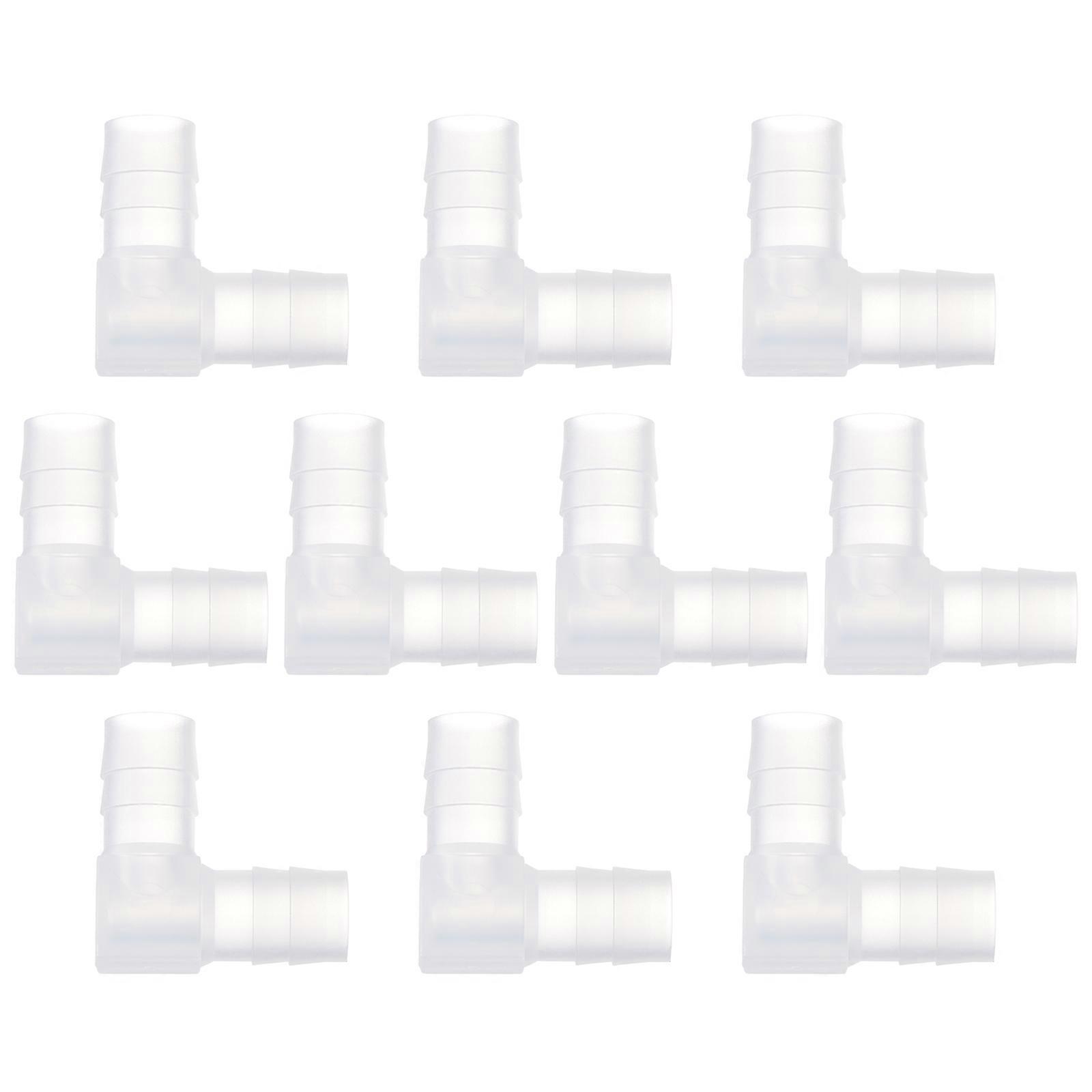 White Plastic Pipe Fittings for Connecting Use 10pcs Easy to Install and Replace