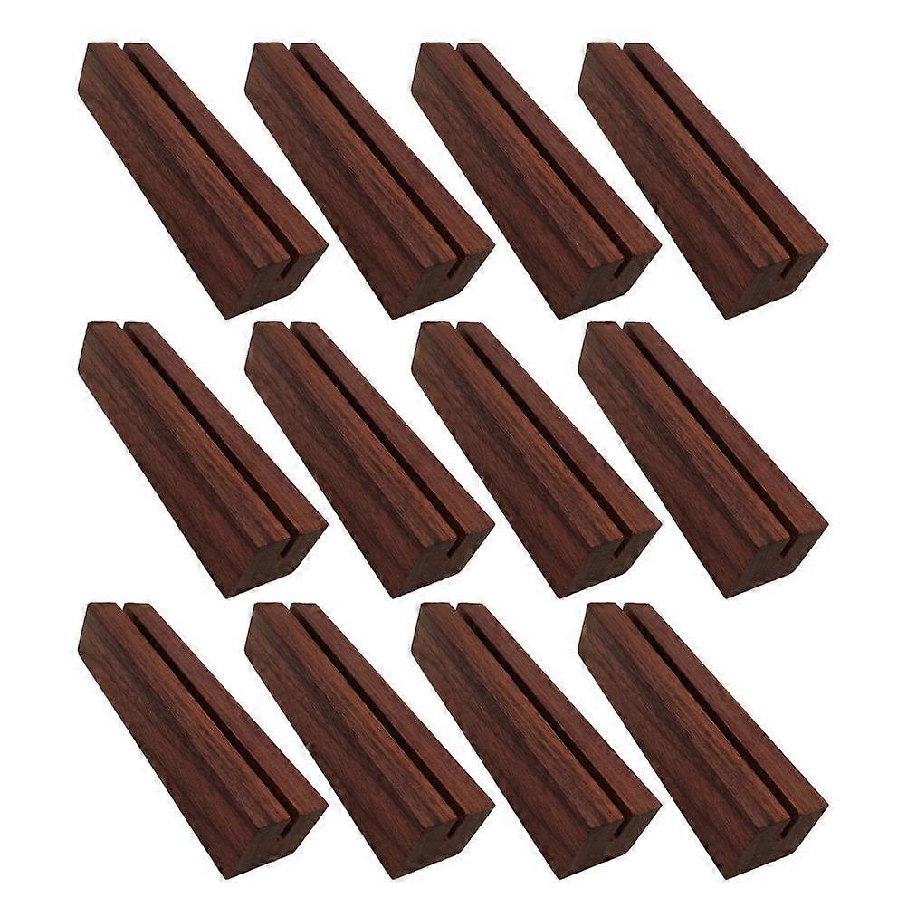 Wood Place Card Display Stand Card Holders Base For Special Events Sign Display Simple Design 12Pcs