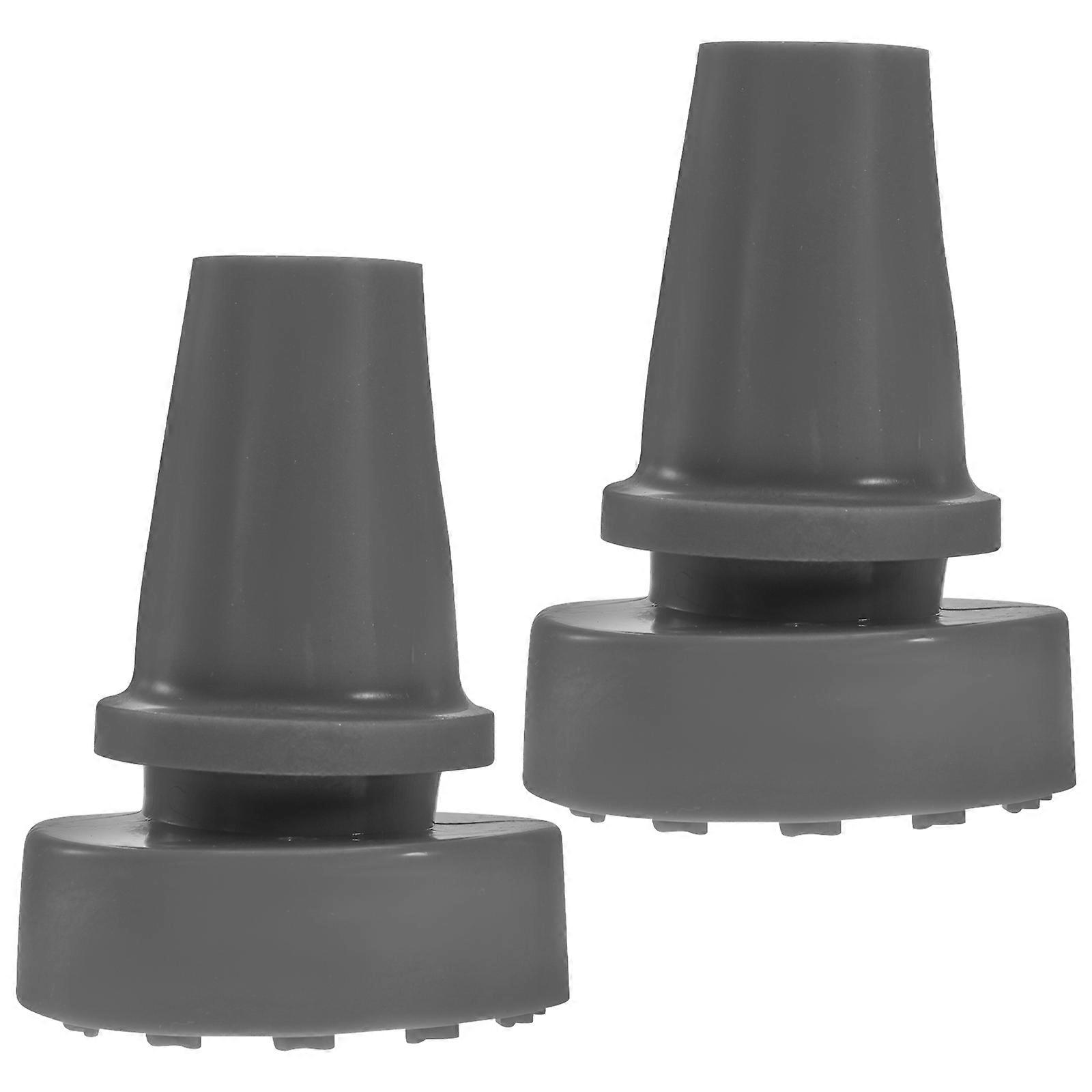 Rubber Crutch Tips for Trekking Poles Non Slip, Durable Hiking Stick Accessories Compatible with Walking Sticks
