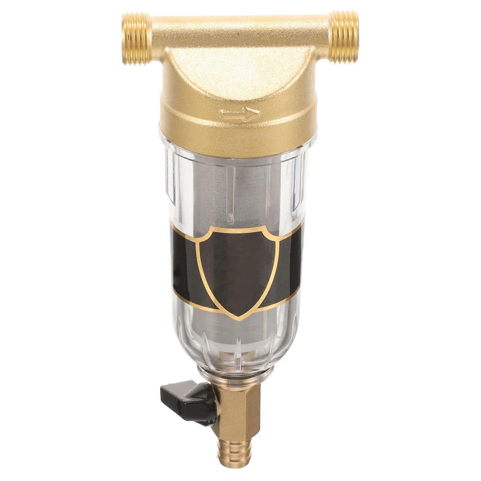 Household Water Filtration Device Sediment Filter Home Use Whole House Filtration Durable Anti-Rust 19.60X8.70X5.30CM 1Pcs