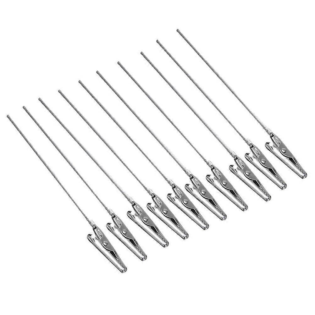 Metal Clip Small Picture Clamps Display Stand Wedding Birthday Party 9.5*0.2cm 50Pcs