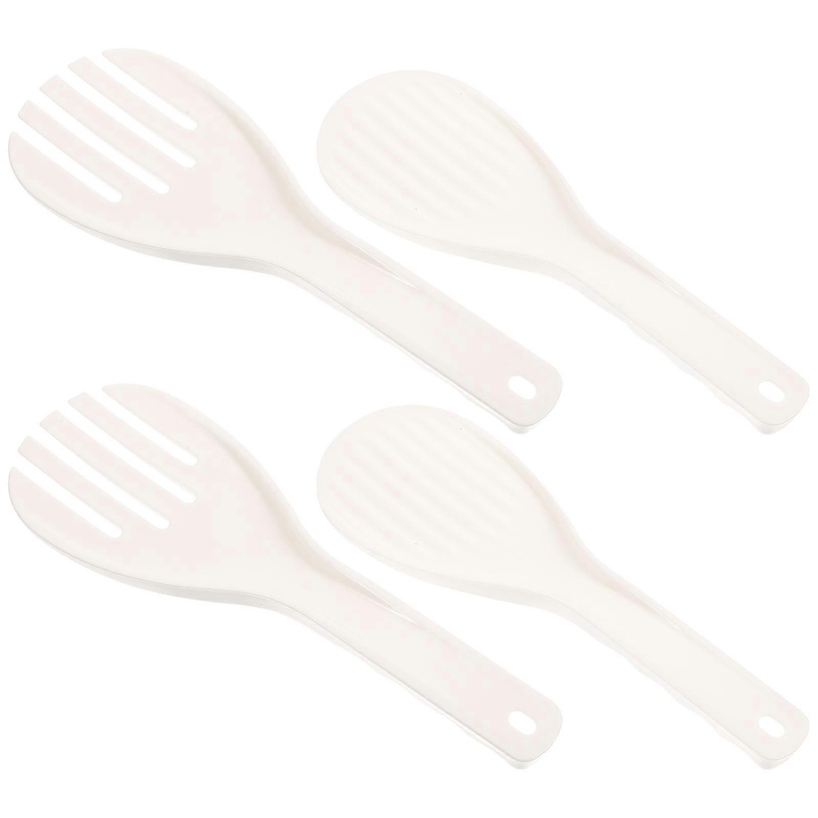 Nonstick Rice Paddle Rice Spoons Cooking Tasks PP Material Practical 4Pcs