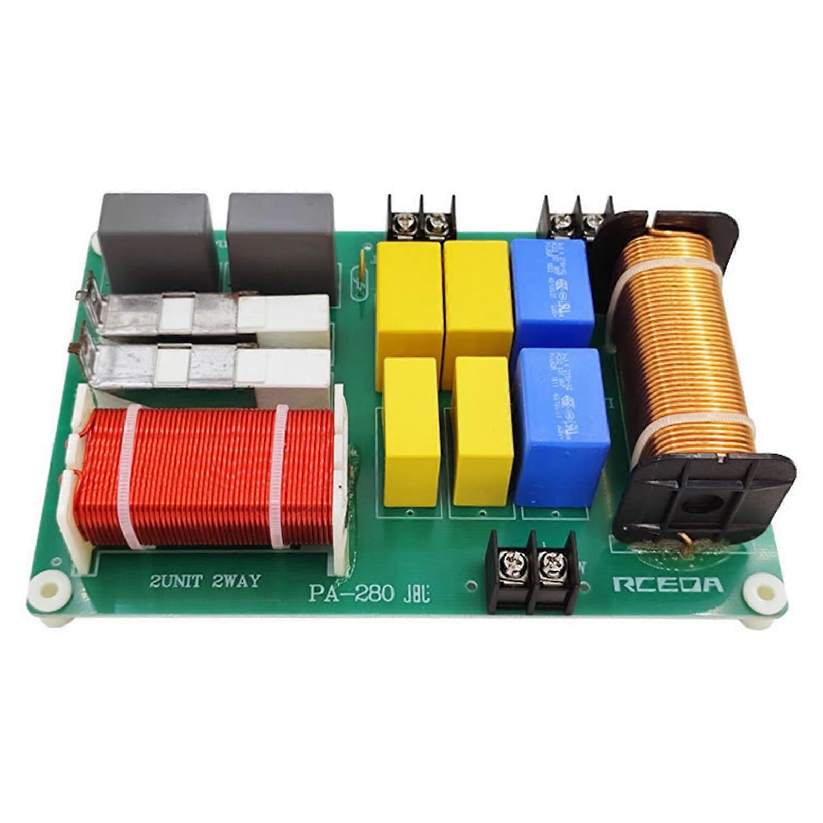 PA280 2-Way Crossover 800W Frequency Splitter Treble Bass Frequency Splitter For Speaker Modification Two-Unit Pack