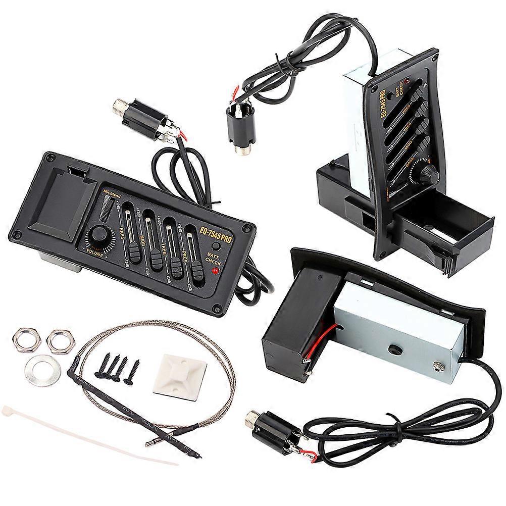 Mini Acoustic Guitar Pickup System Guitar Pickup with Tone Suitable for Music Performance and Recording 1 Set
