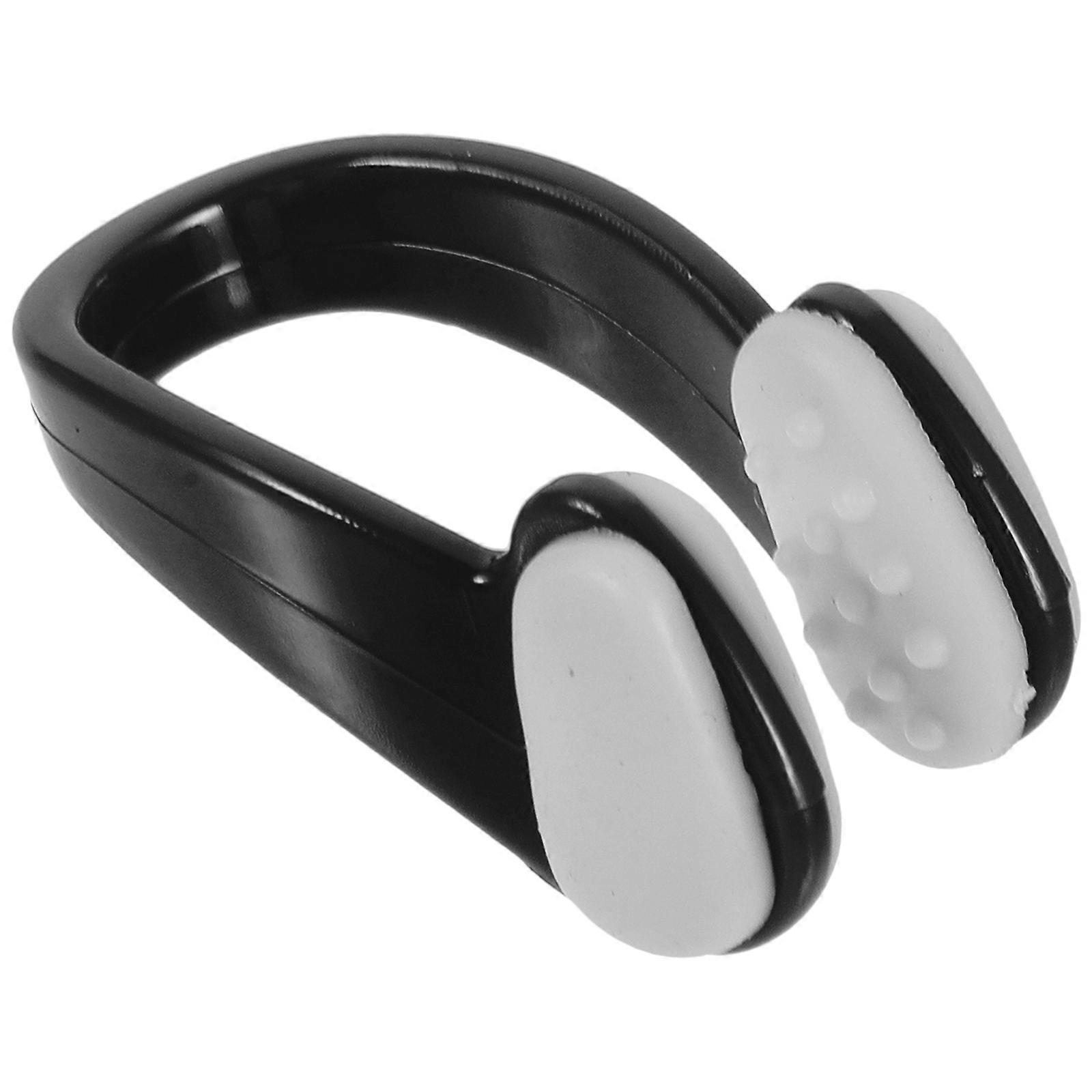 Silicone Nose Clips for Swimming Use Black Comfortable and Safe Supple Design Fits All Ages