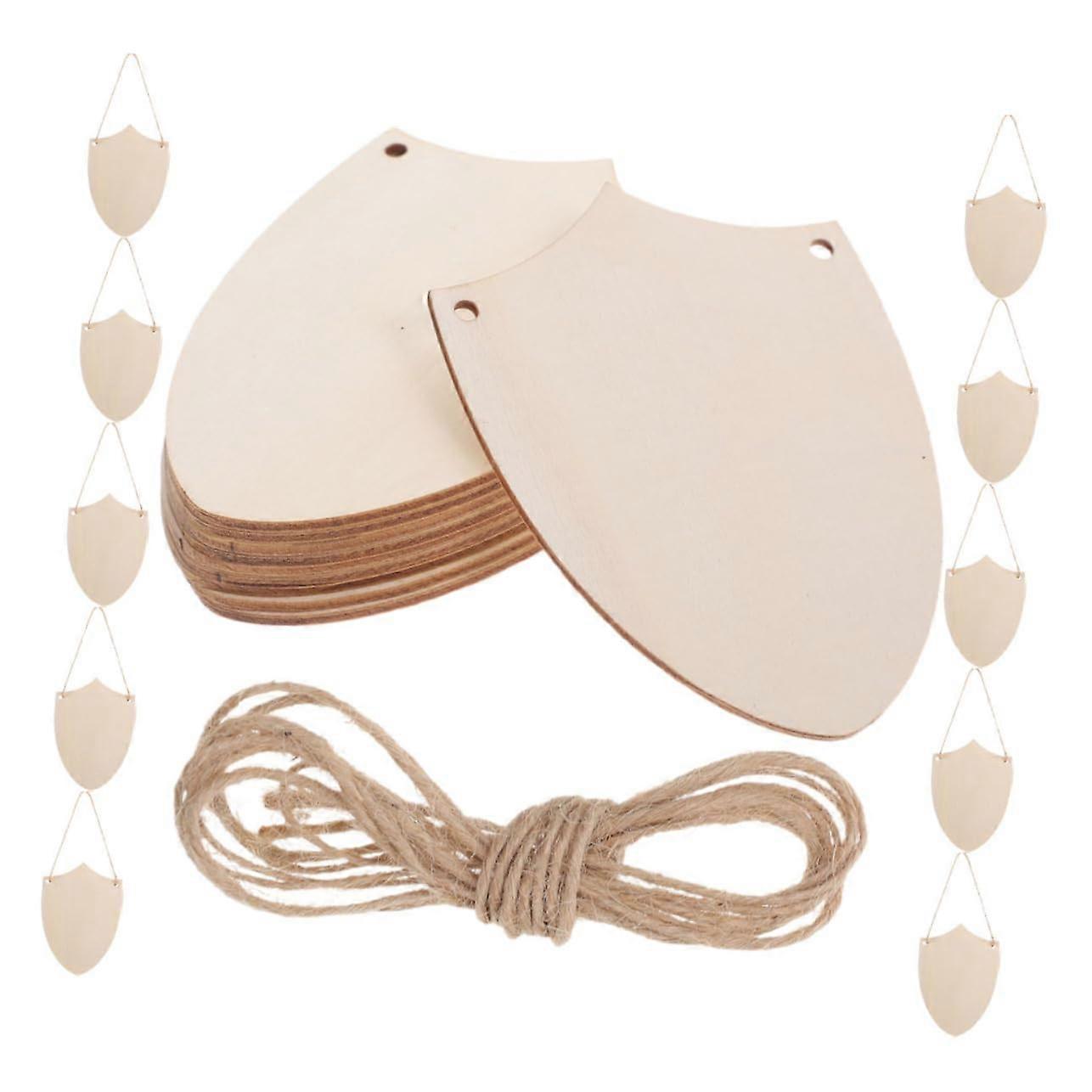 20piece Wooden Sign Cutouts, DIY Wooden Shapes, Unfinished Wooden Signs, Blank Wooden Craft Tags, Wooden Pendant, Beige Poplar Board.