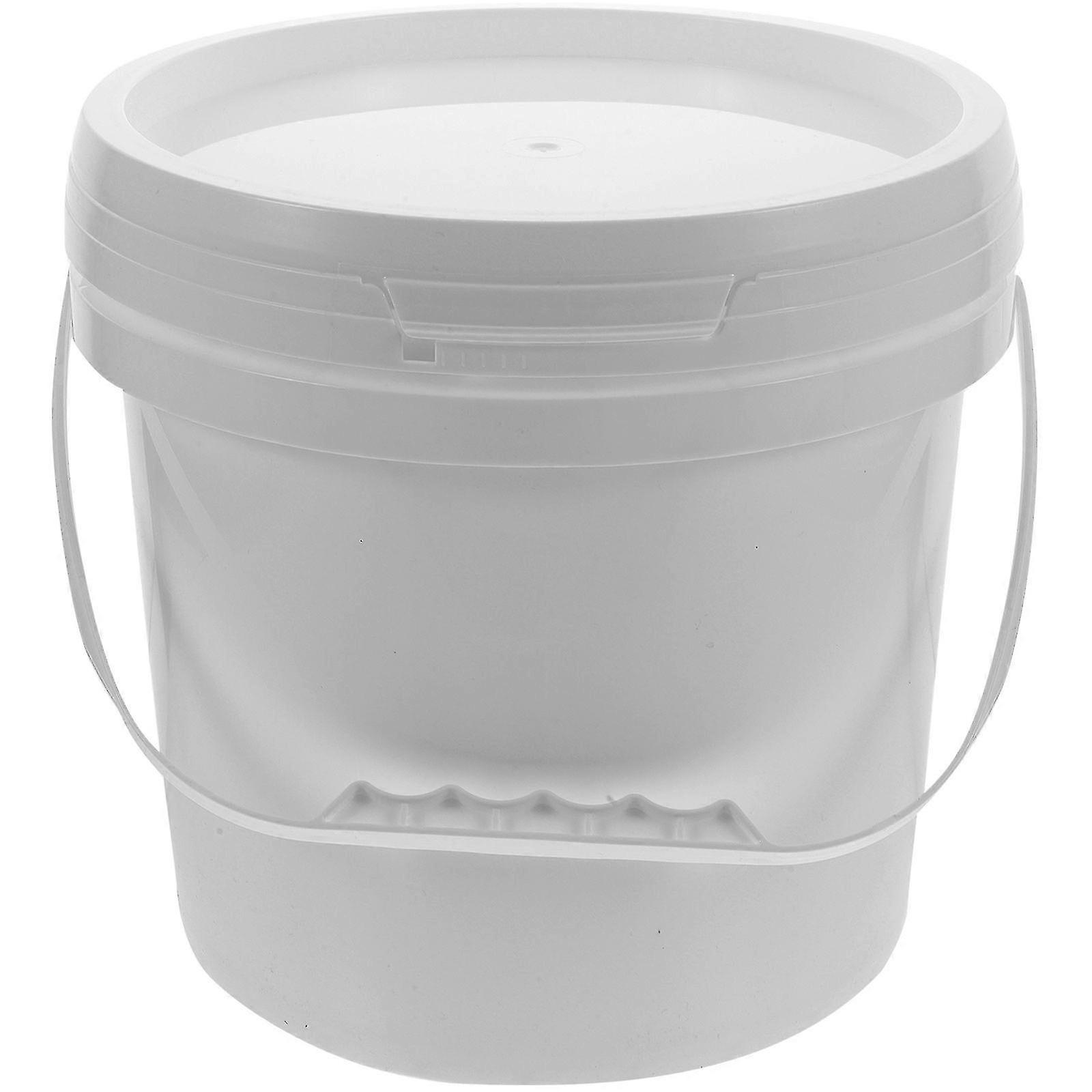 Plastic Pail Paint Pail Paint Container Paint Packaging Bucket Paint Storage Bucket21X15.6cmWhiteSZRH A-S