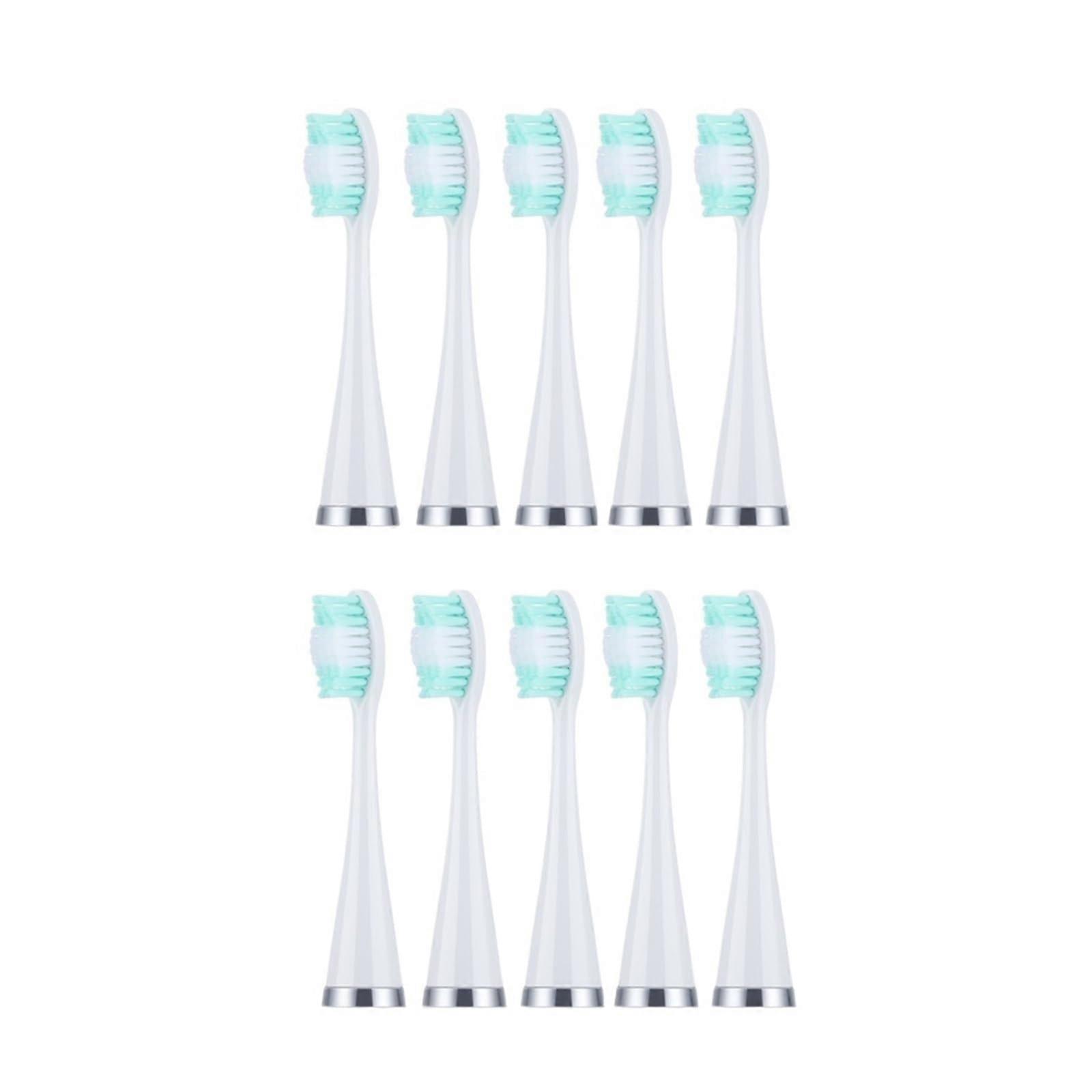 Electric Toothbrush Replacement Heads, 10 Pack, Soft Bristle with Indicator