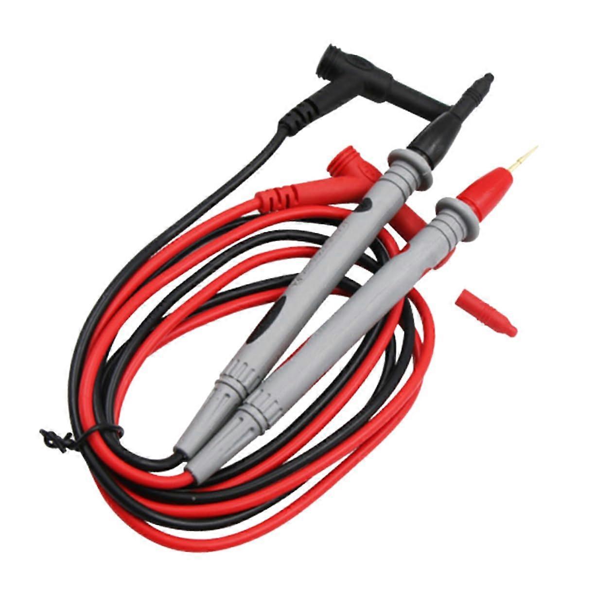 Multimeter Test Lead Set with Crocodile Clips, Insulated Gold Plated Cables, Universal Compatibility for Electrical Testing