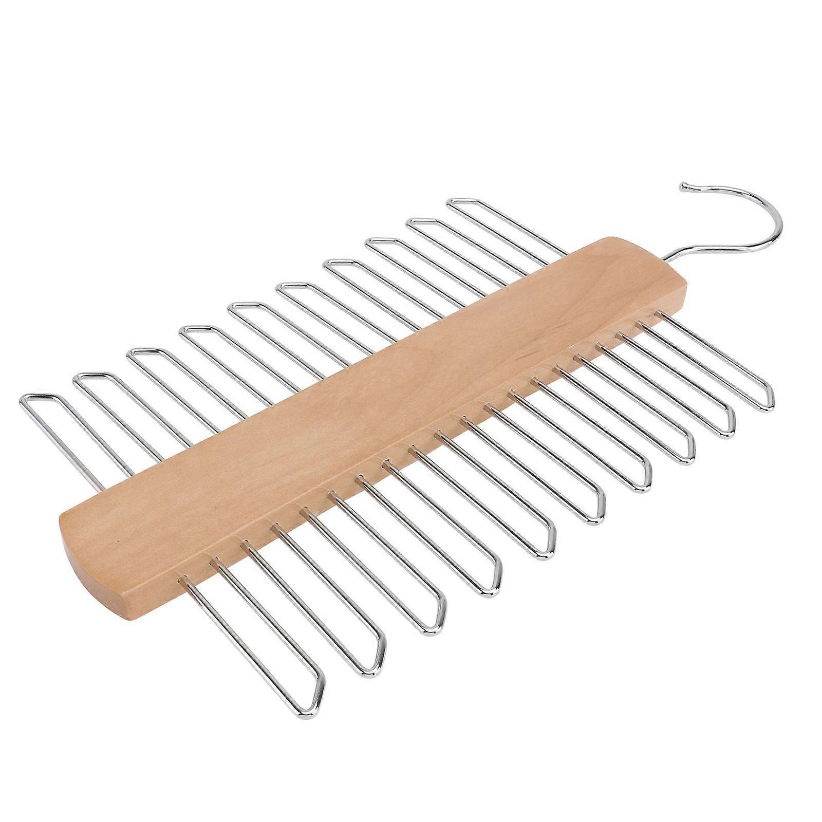 Wardrobe Tie Organiser Multi-Function Tie Rack For Men Office Use 14.5X2X30Cm Space-Saving 1Pack