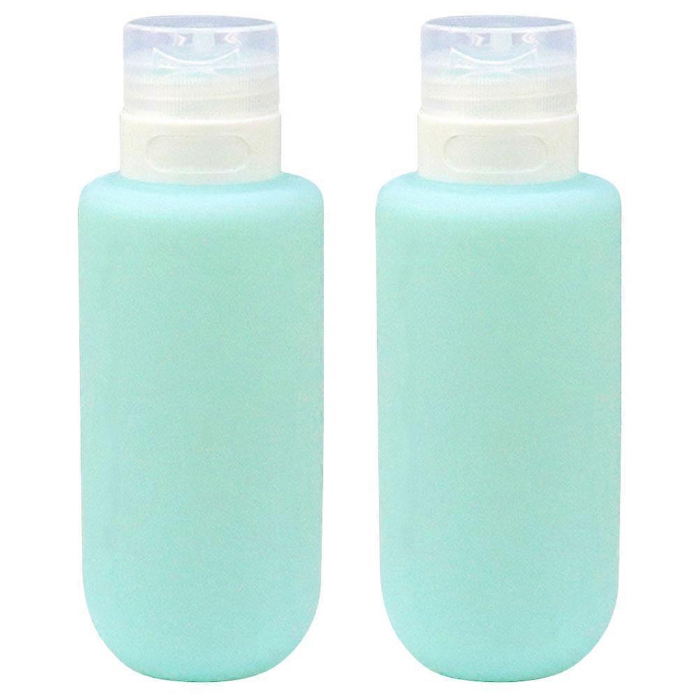 2pcs Silicone Travel Squeeze Bottles for Shampoo, Lotion, and Toiletries – Compact, Leak Proof, Refillable Containers for Outdoor and Travel Use