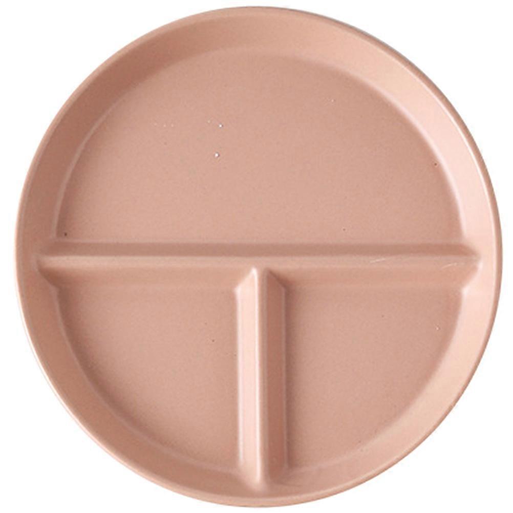 Diet Plate Ceramic Food Plate Weight Loss Home Use Square Shape Simple Design 8.1×8.1×1in Dishwasher Safe 1Set