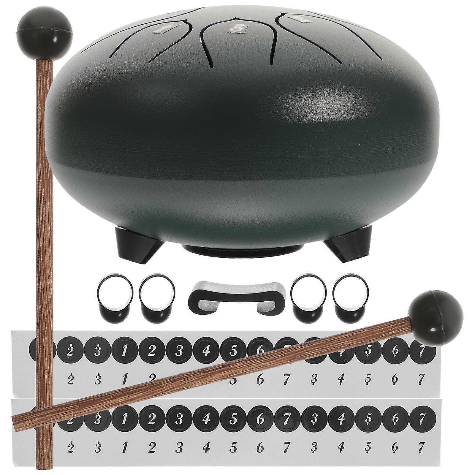 Portable Ethereal Drum for Music Lovers with Durable Synthetic Material and Fine Polish Green Color
