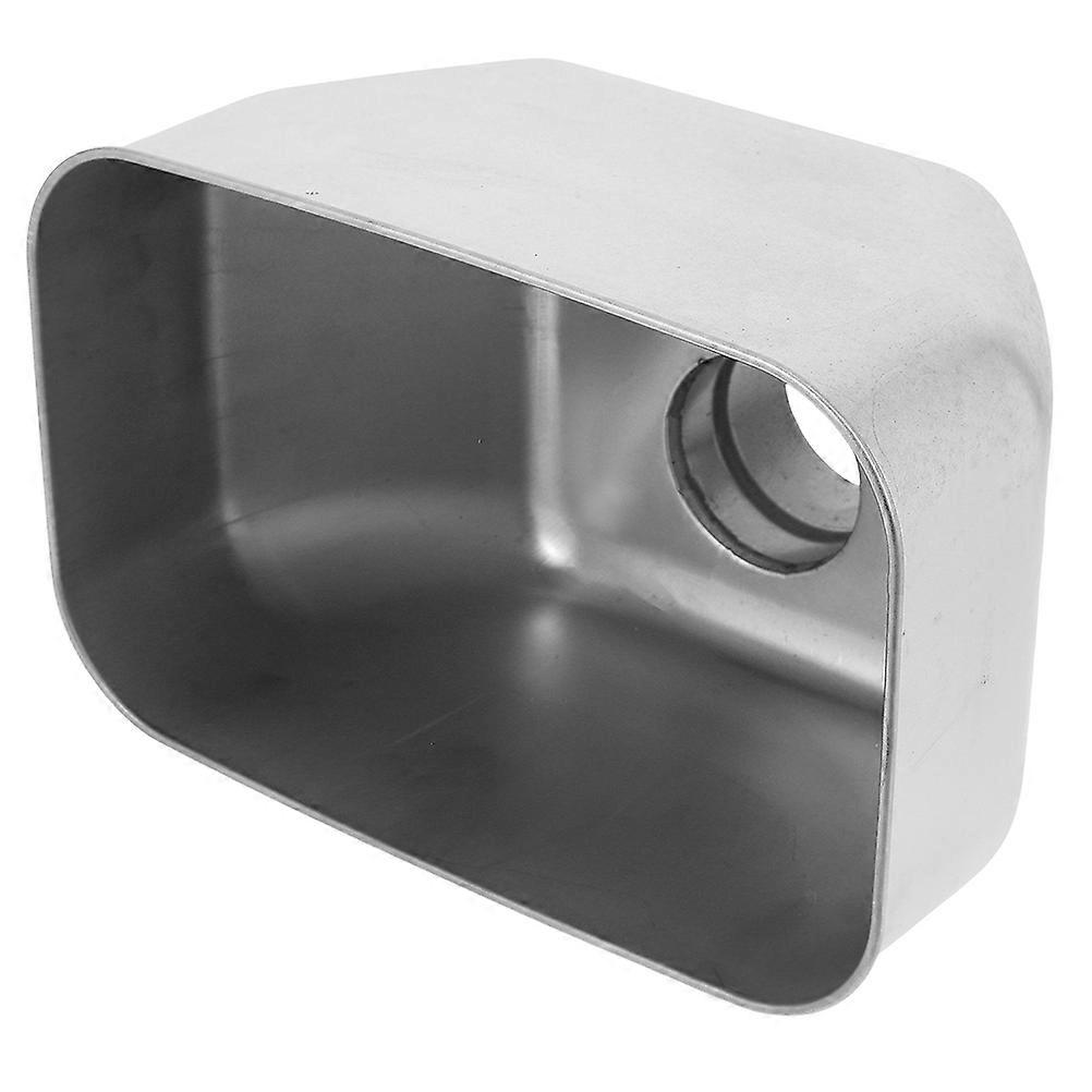 Stainless Steel Gutter Downspout Diverter Rainwater Collection Funnel Efficient Drainage Adapter for Rooftops Easy Installation Sleek Design