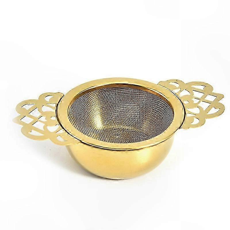 Double Winged Tea Infuser Strainer Made of 304 Stainless Steel for Loose Leaf Tea, Anti-Rust and Easy to Use at Home