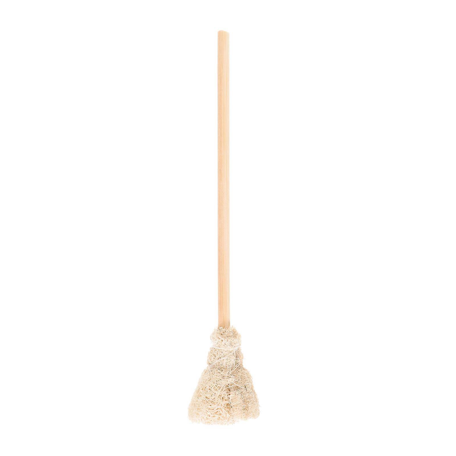 Tea Cup Cleaning Brush with Synthetic Material for Kitchen Use Ivory Color Durable Long Handle 7.87 Inches
