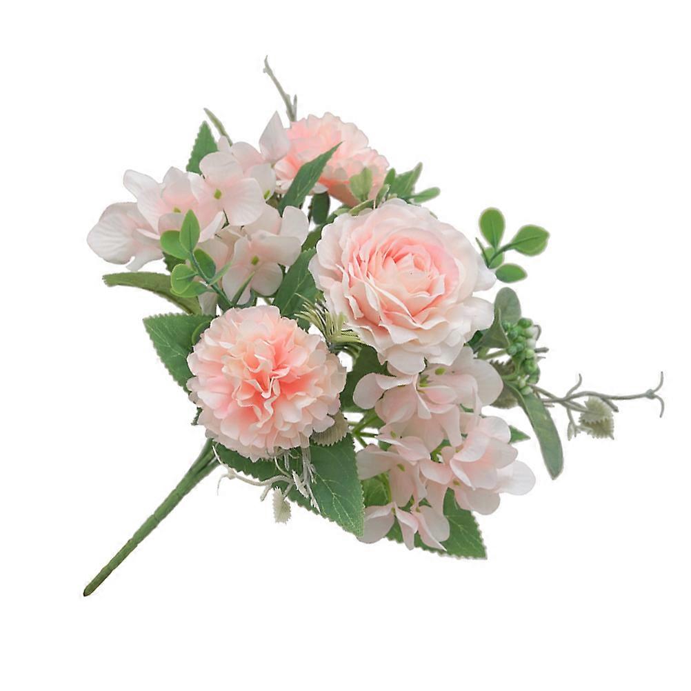 Pink Synthetic Simulation Rose for Decor Use Lifelike Artificial Flower Prop 5.9 Inches