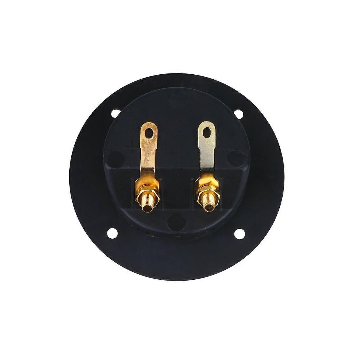 Speaker Terminal Connectors   Round Spring Cup Binding Posts for Speaker Boxes, Screw Type Terminals with Positive/Negative Indicators, Durable