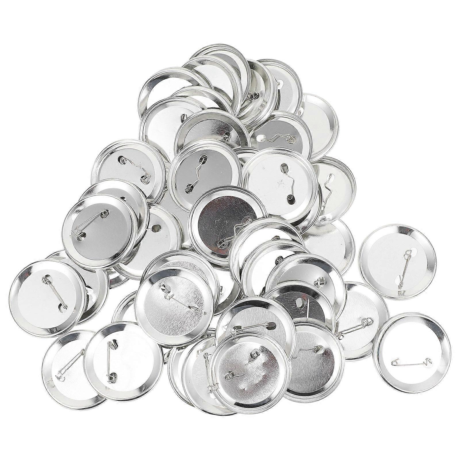 Blank Button Badge Parts 100 Sets Designed For Stunning DIY Wearable Items Advertising 58mm