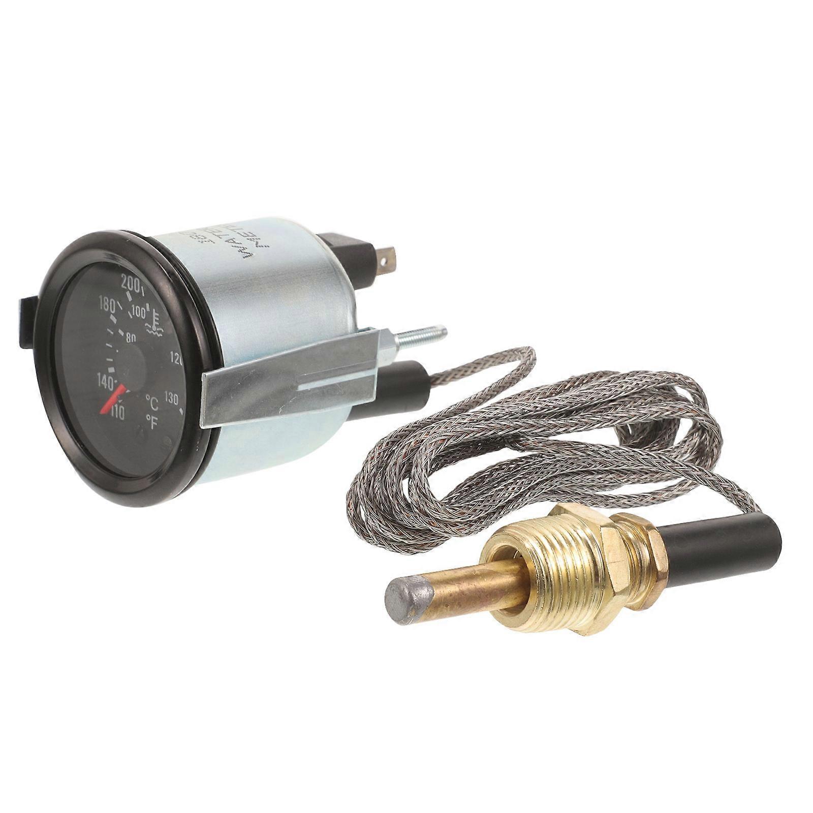 Water Temp Gauge Kit With 52mm Diameter Suitable For Engine Protection Prevent Overheating 1 Set