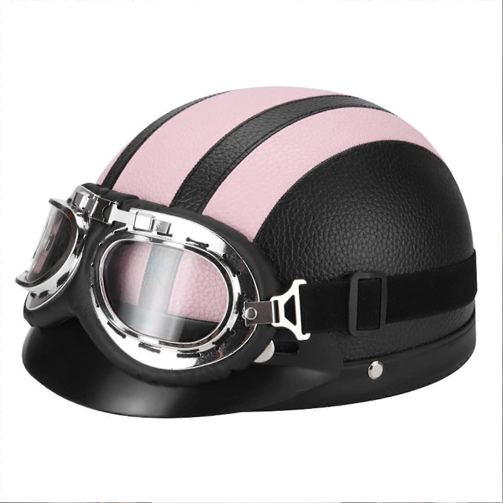Moped Helmet Baseball Cap Style With Visor, ECE Approved Half-Shell Chopper Helmet For Women And Men