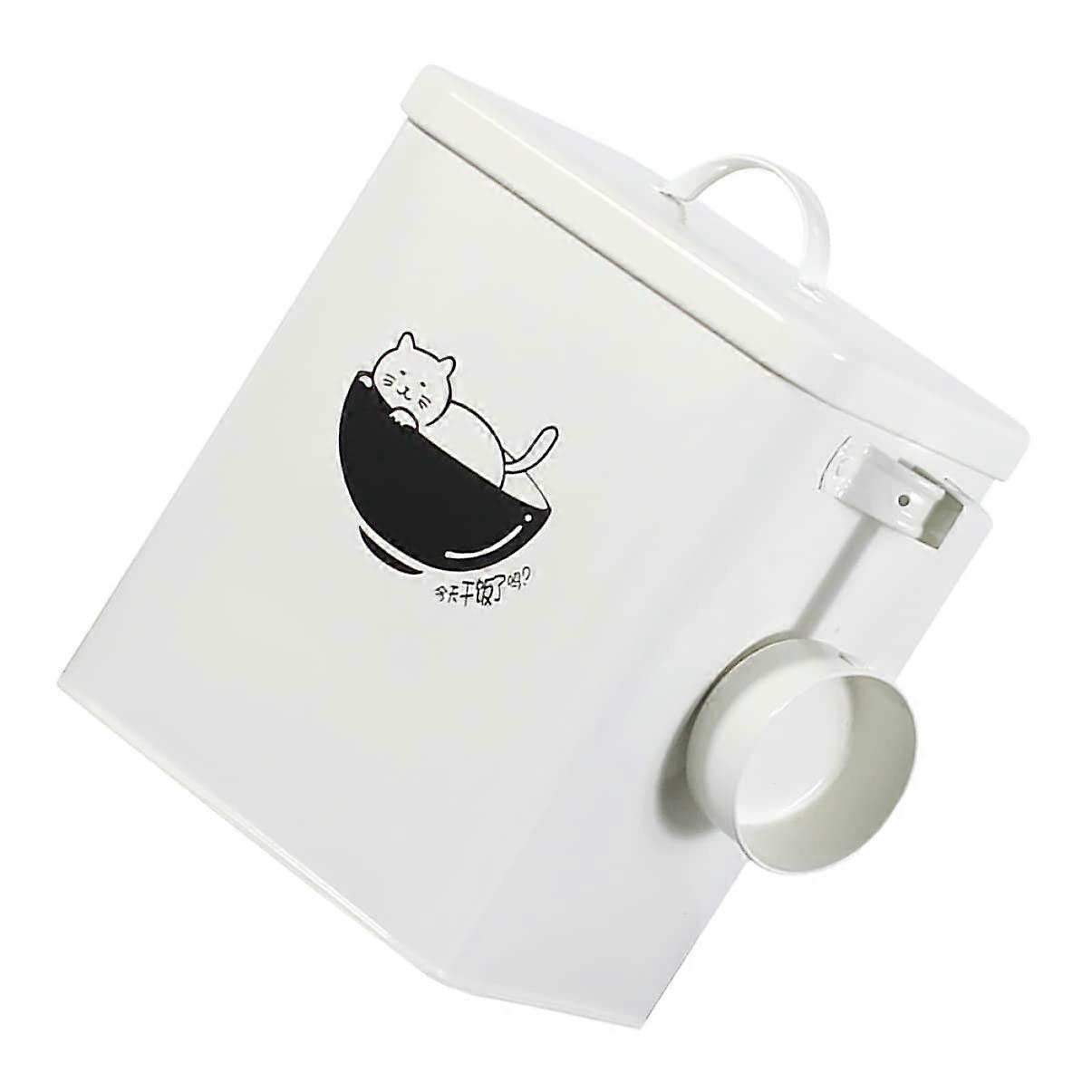 1 Set Pet Food Storage Container Sealed for Dogs and Cats with Scoop