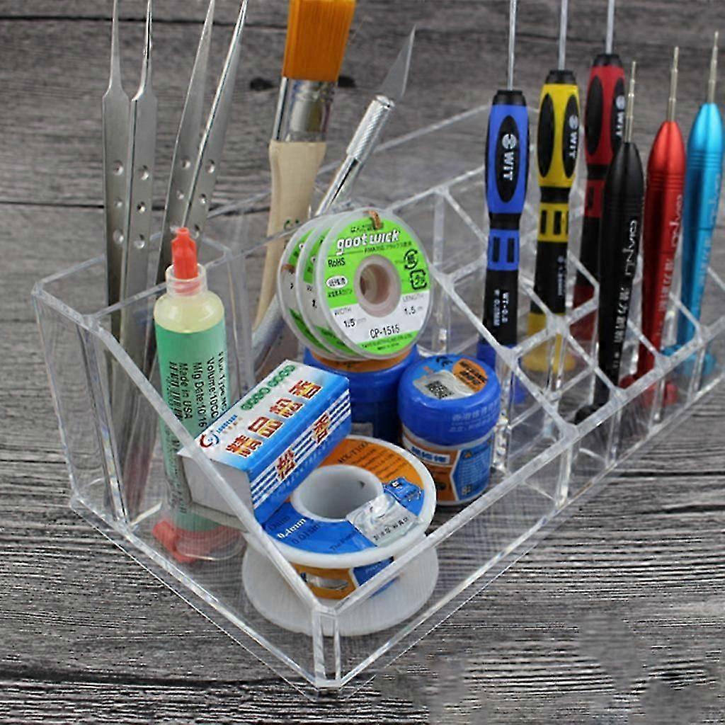 Multifunctional Acrylic Storage Box Mobile Phone Repair Accessories Tool Box