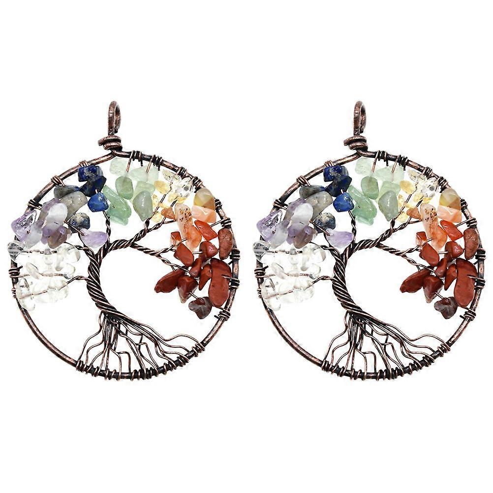Durable Crystal Necklaces with Intricate Tree Designs, Suitable for Daily Use