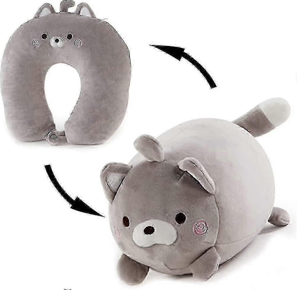 Travel Pillow 2 In 1 Convertible Kids Neck Pillow For Air Plane Traveling