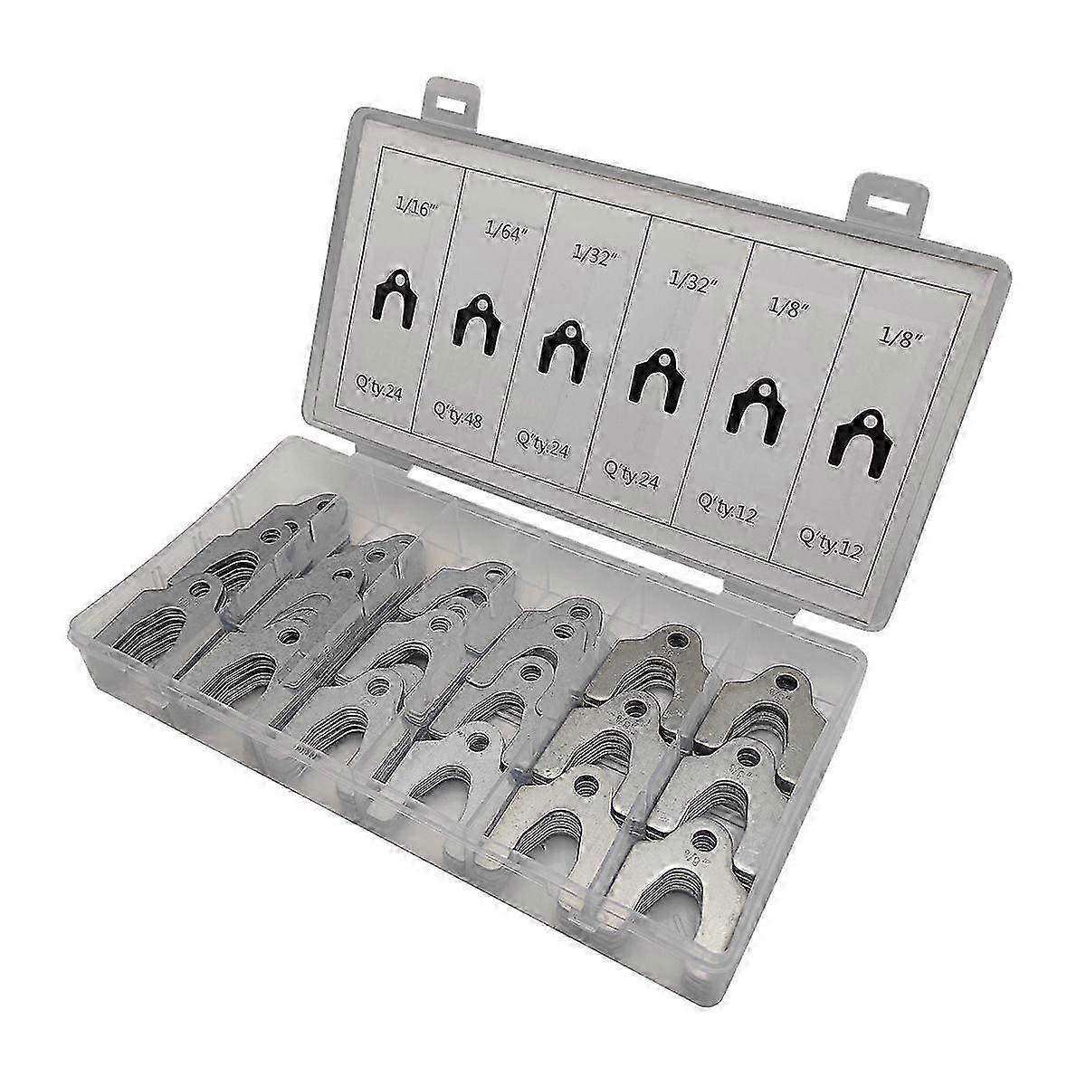 144ピースオートアライメントボディシム収納ボックス付き、1/8 "1/16" 1/32 "1/64 "アジャストボディパーツまたはキャンバーシムアソートメントキット、ユニバーサルビークルR