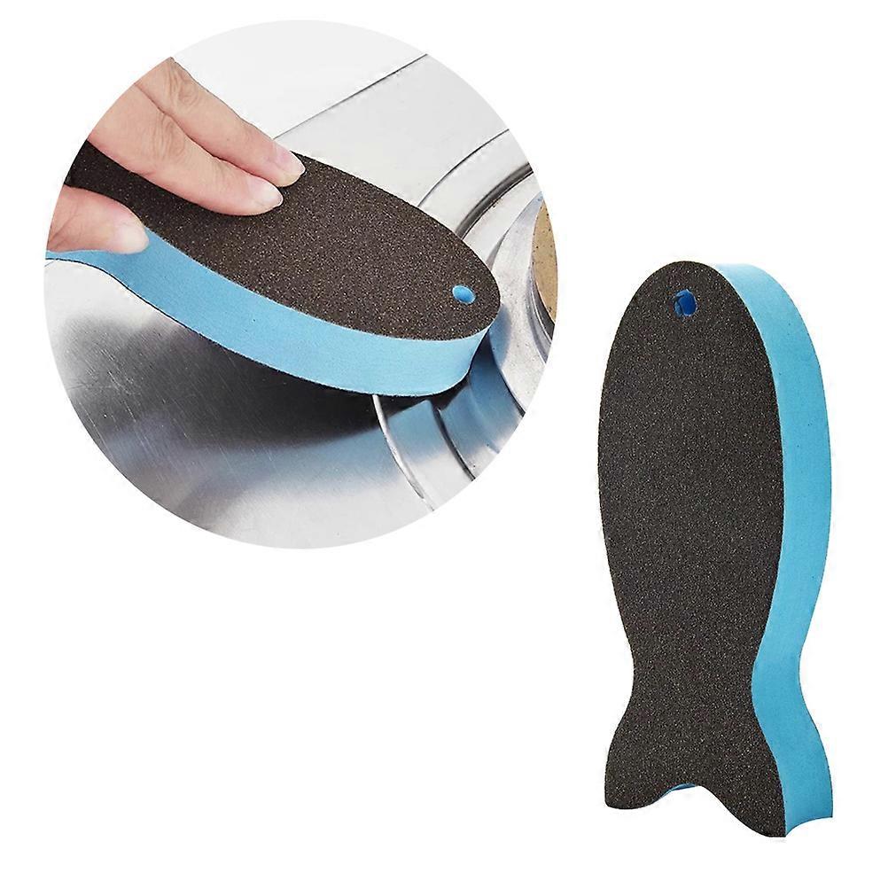 Reusable Dish Washing Sponge For Kitchen Use 15X6X2.5Cm Coffee Color Fish Shape 1Pcs