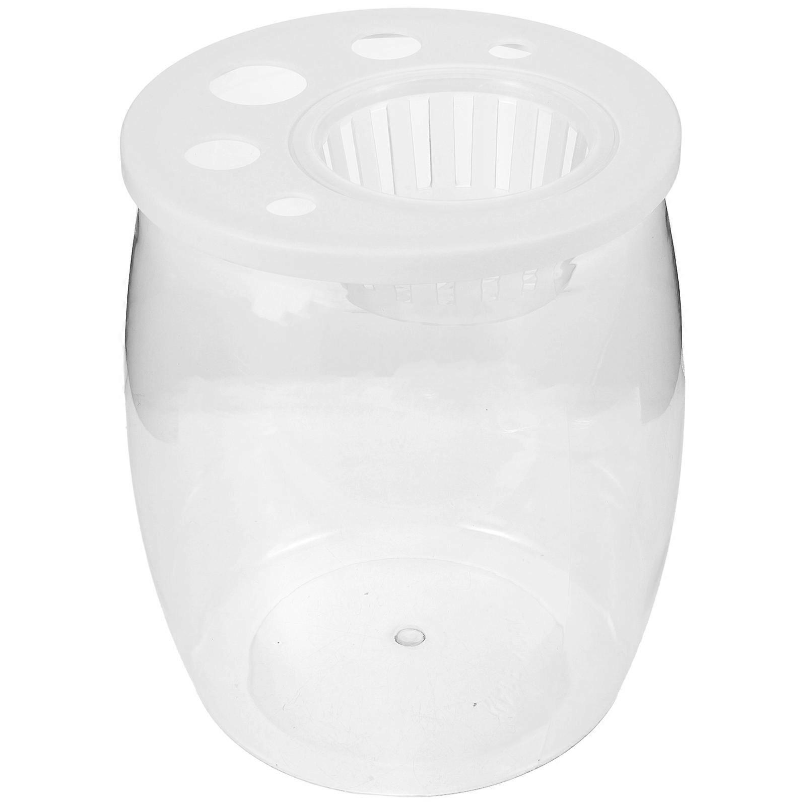 Small Fish Breeding Box For Desktop Ornament And Home Decoration 20.4X17Cm Clear Plastic Practical 1Set