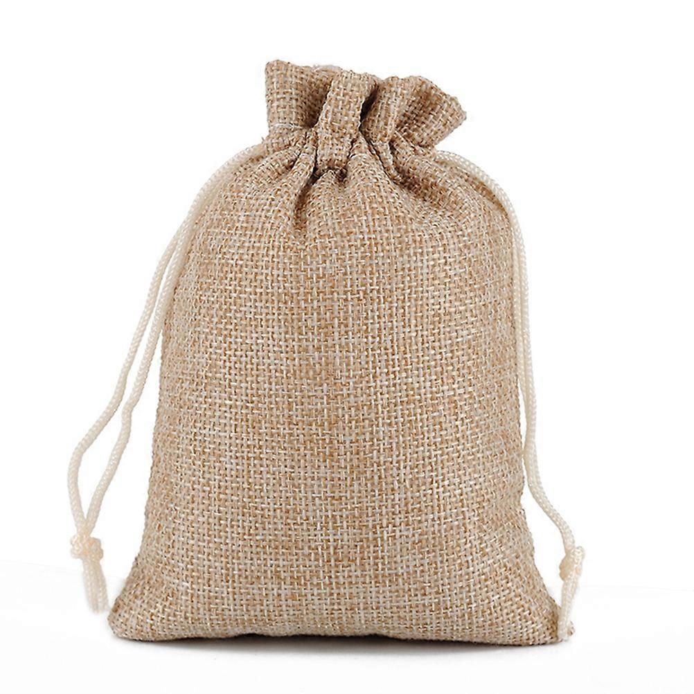 Drawstring Pouch for Jewelry Storage Use 40Pcs Burlap Drawstring Bags